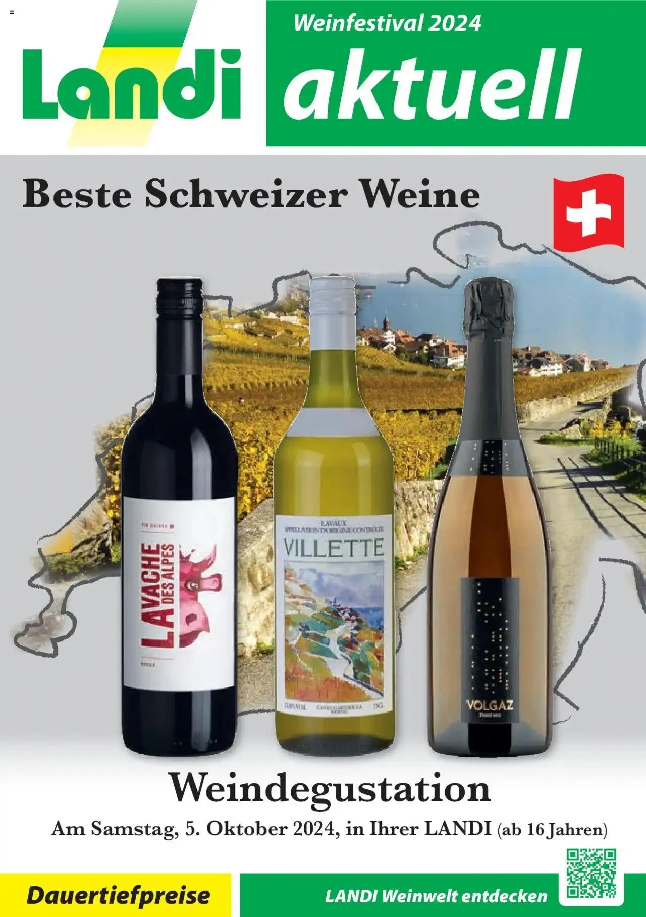 Landi Aktionen Weinfestival 2 2024 von 30. September bis 31. Dezember 2024 - Prospekt seite  1