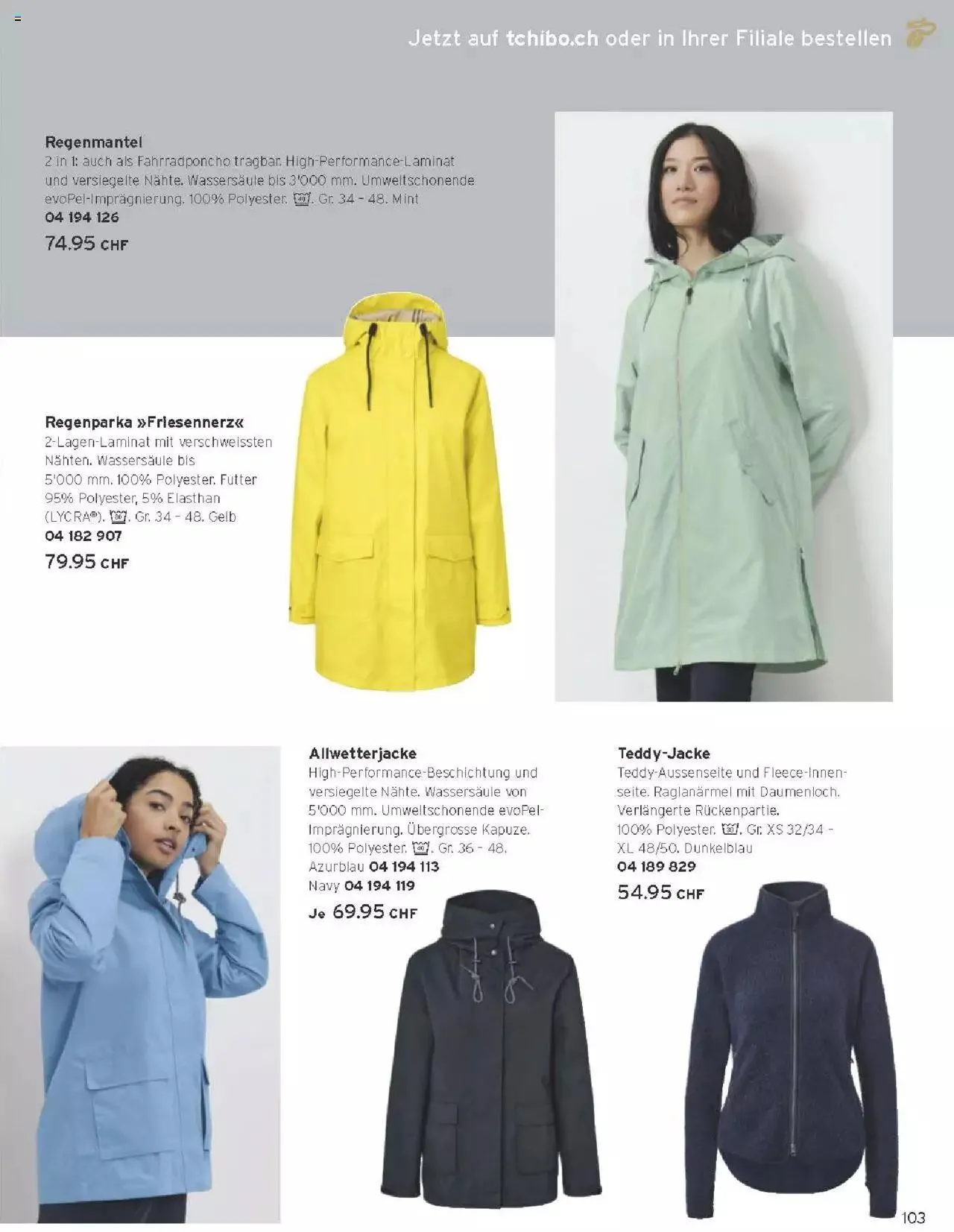 Tchibo Aktionen von 15. März bis 31. Dezember 2024 - Prospekt seite 103