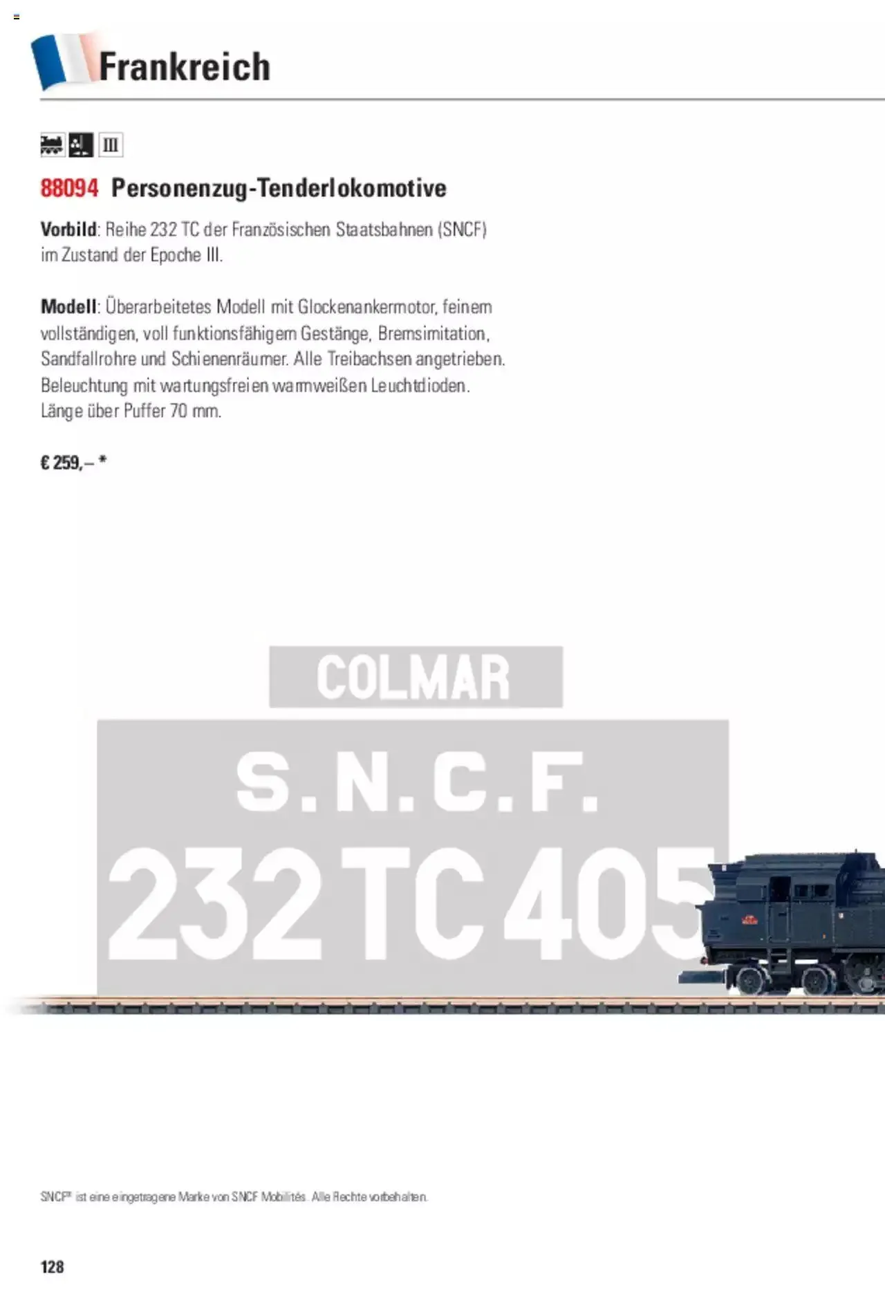 Conrad - Märklin Neuheiten 2022 von 28. März bis 31. Dezember 2023 - Prospekt seite  259