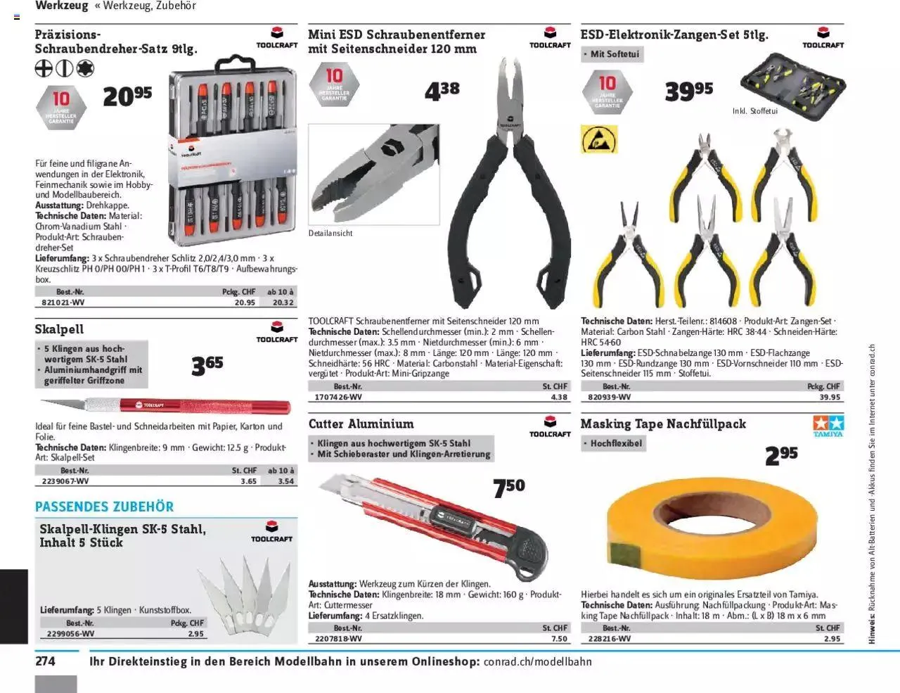 Conrad - Modellbahn 2021/22 von 1. Januar bis 31. Dezember 2023 - Prospekt seite 276