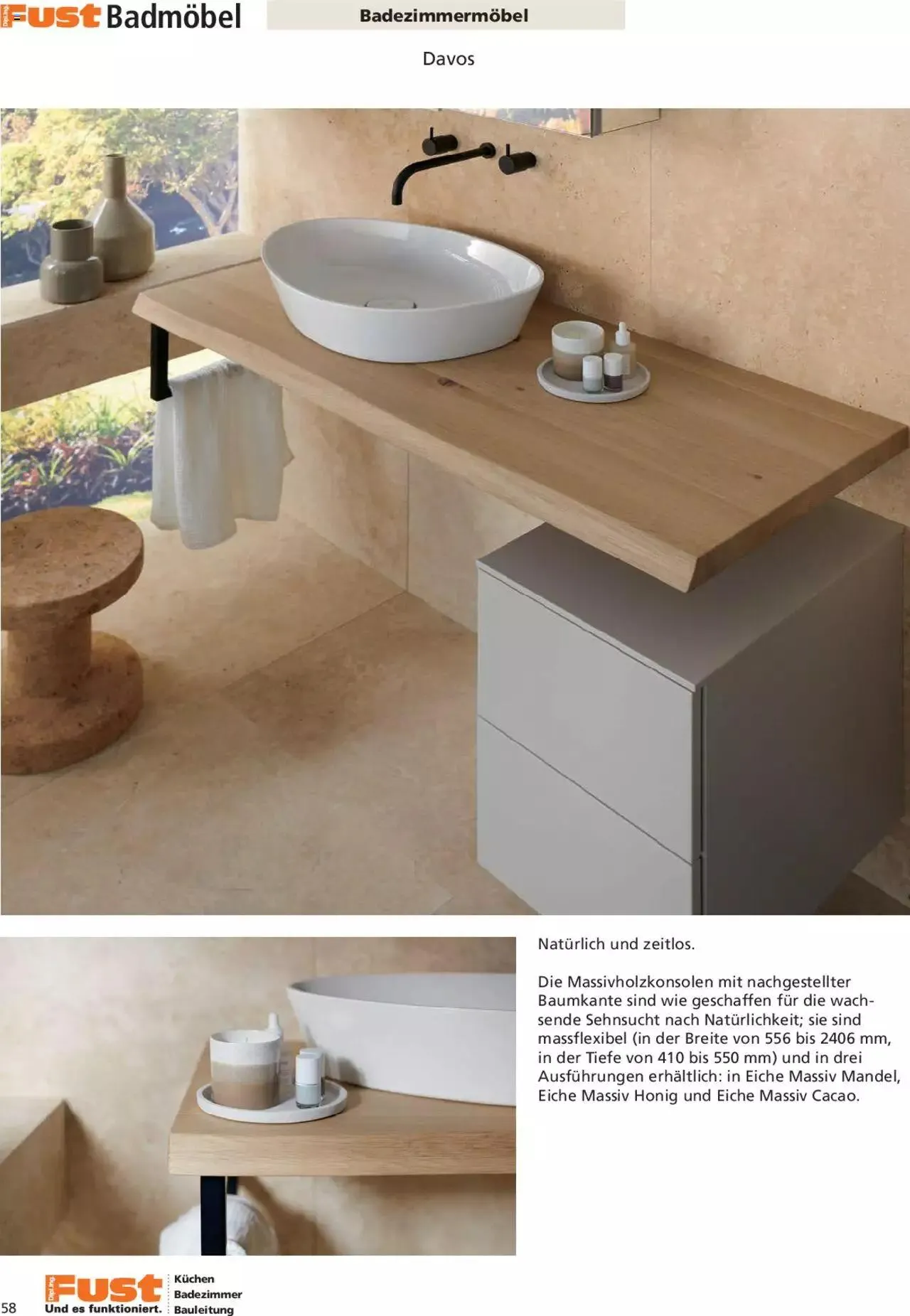 Fust Aktionen Badezimmermagazin von 17. April bis 31. Dezember 2024 - Prospekt seite 58