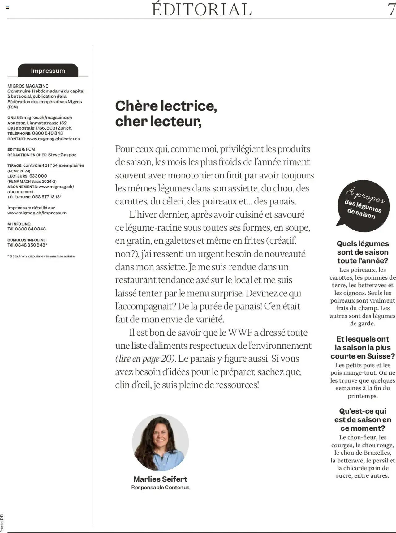 Migros Magazin FR von 21. Oktober bis 27. Oktober 2024 - Prospekt seite 7