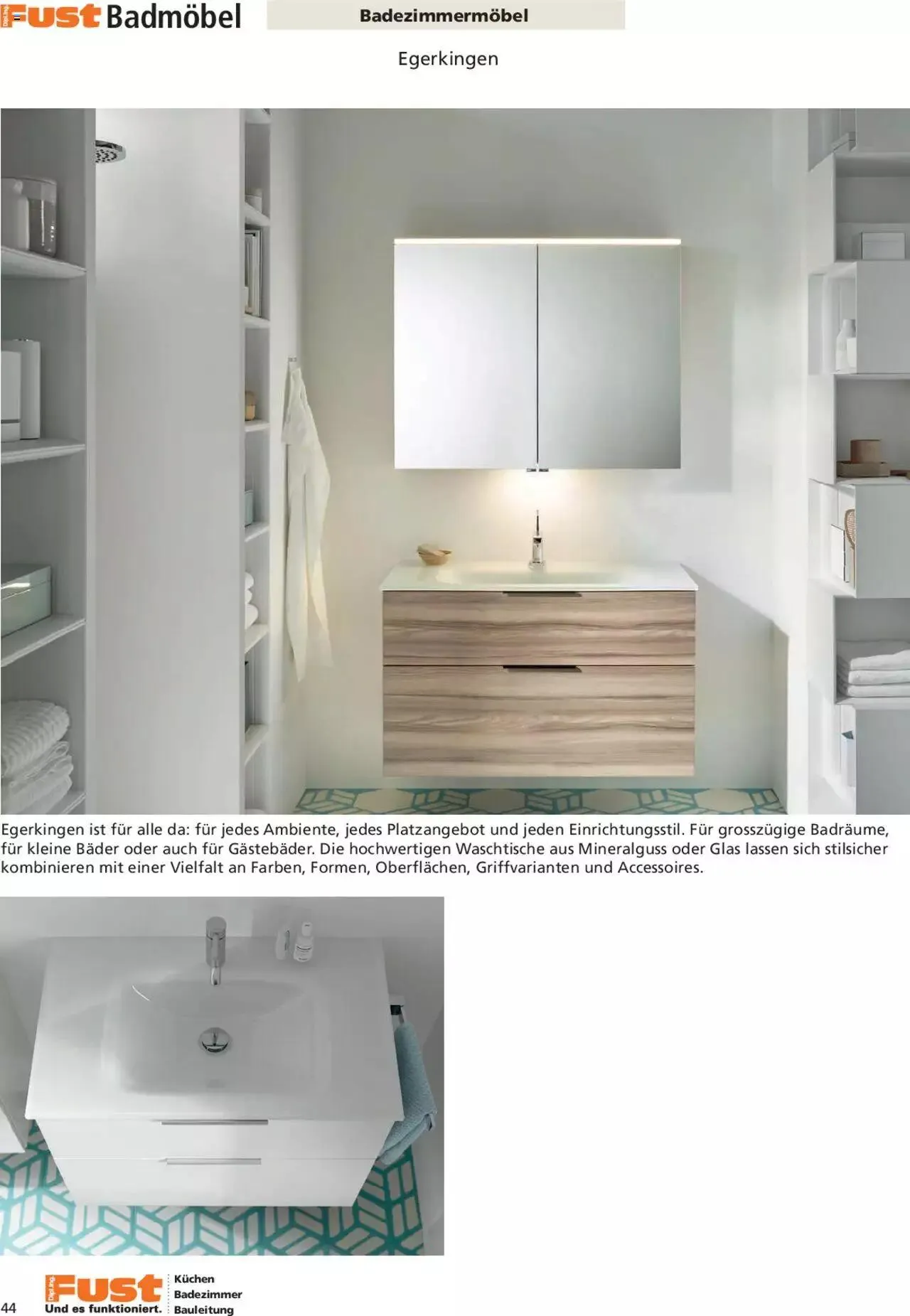 Fust Aktionen Badezimmermagazin von 17. April bis 31. Dezember 2024 - Prospekt seite  44