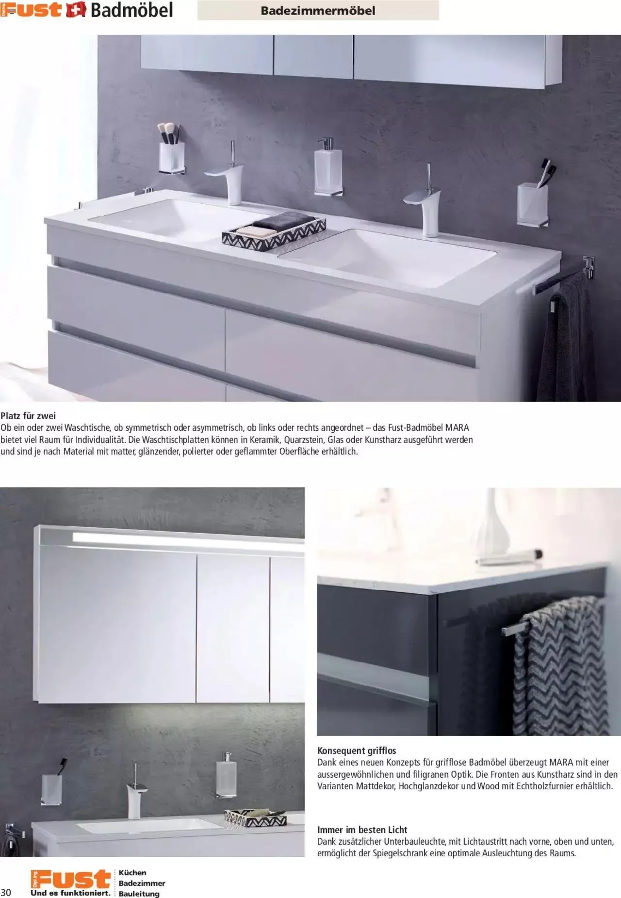 Fust Aktionen Badezimmermagazin von 17. April bis 31. Dezember 2024 - Prospekt seite 30
