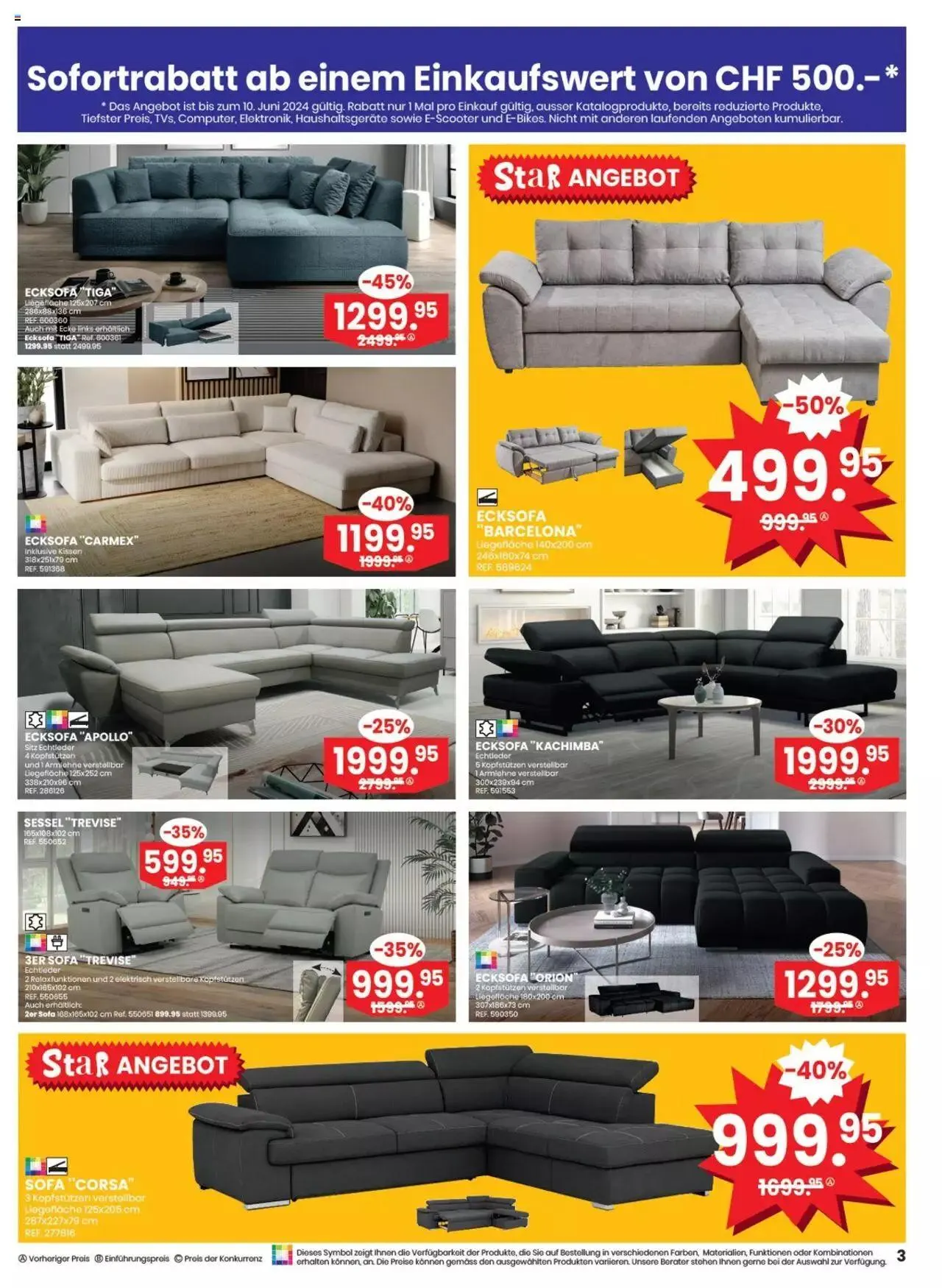 Conforama Aktionen von 4. Juni bis 17. Juni 2024 - Prospekt seite  3