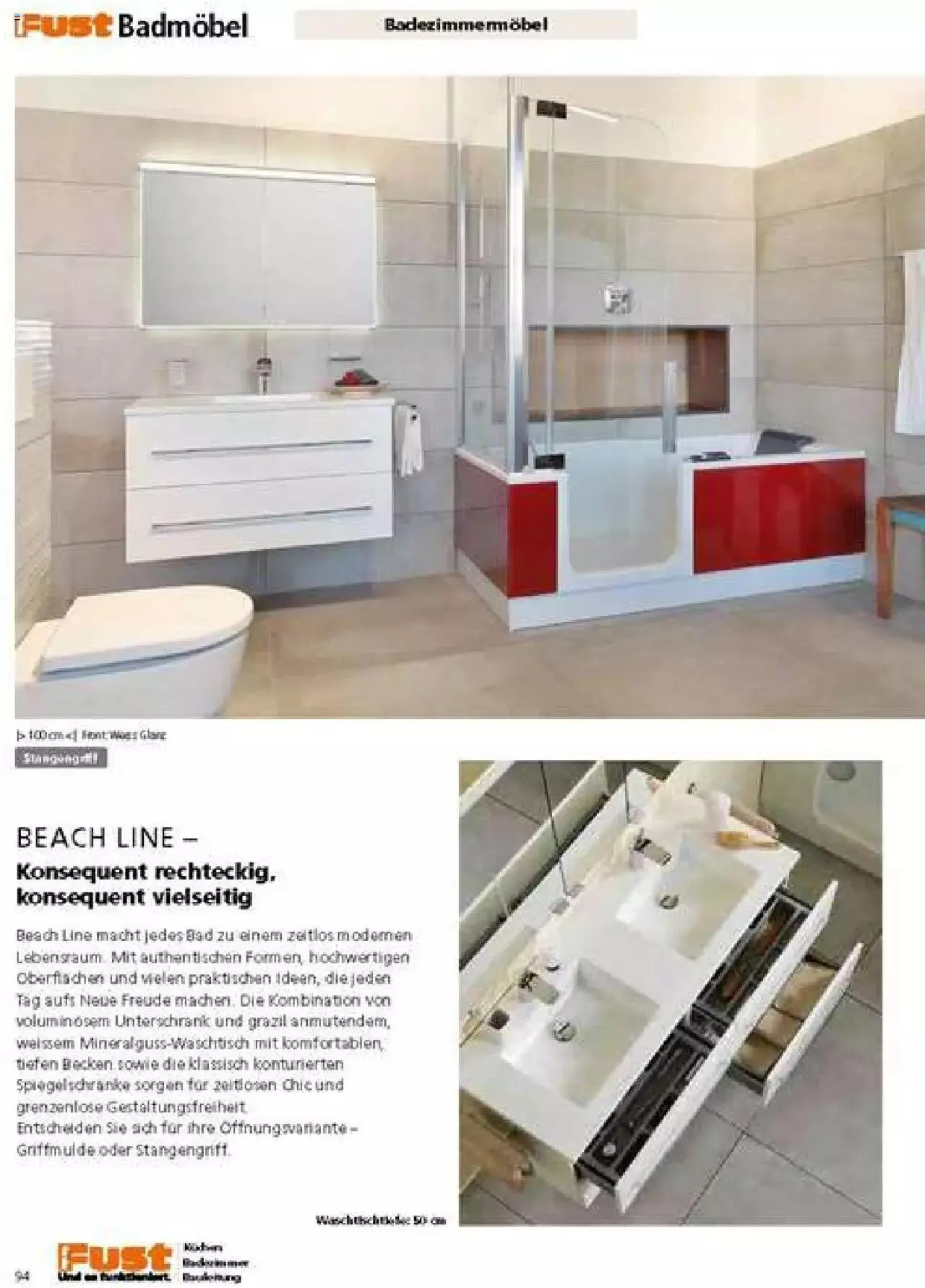 Fust Badezimmermagazin von 17. April bis 31. Dezember 2023 - Prospekt seite 94