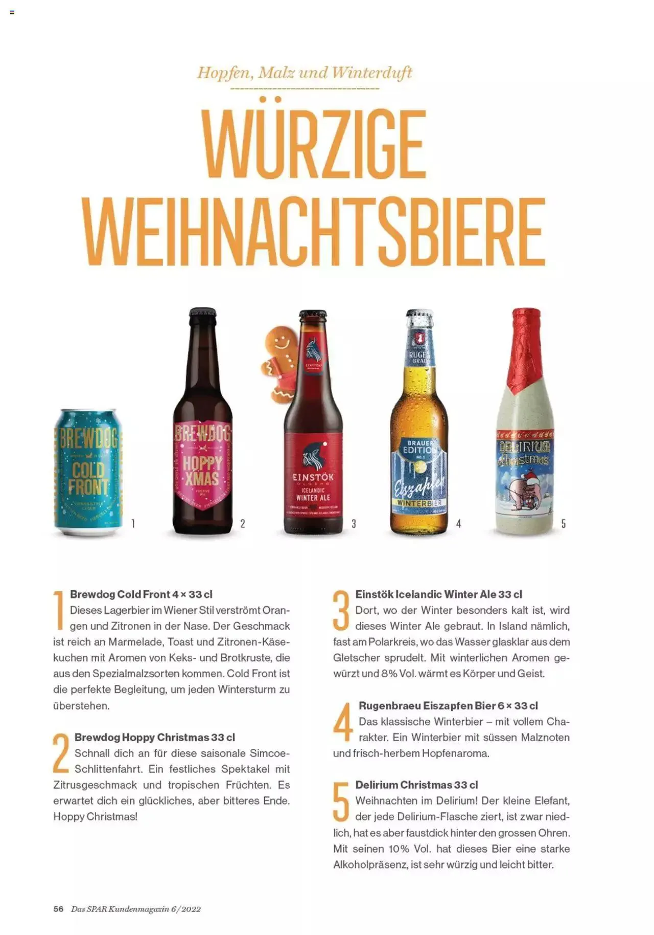 SPAR - Kundenmagazin 06 von 23. November bis 31. Dezember 2023 - Prospekt seite 58