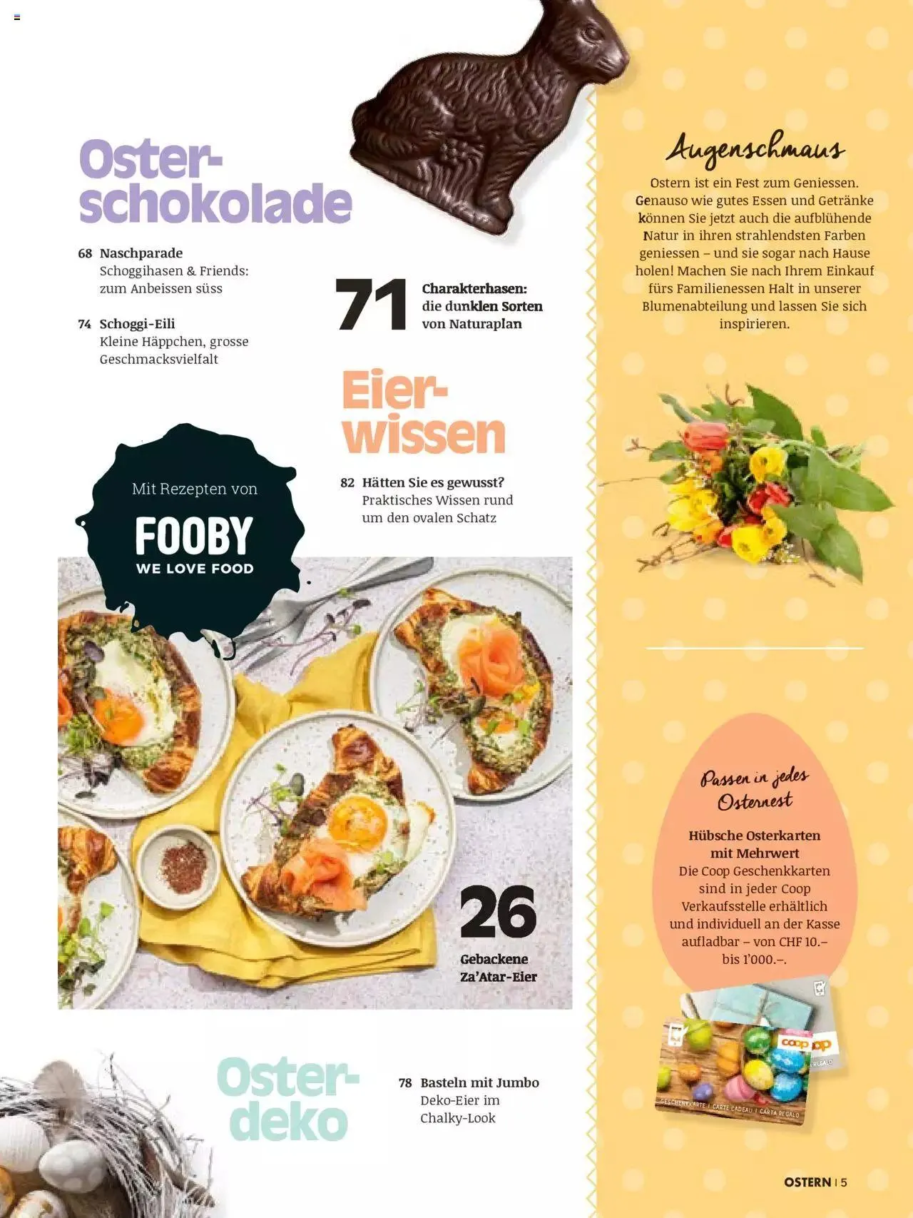 Coop Aktionen Ostern von 28. März bis 31. Dezember 2023 - Prospekt seite  5