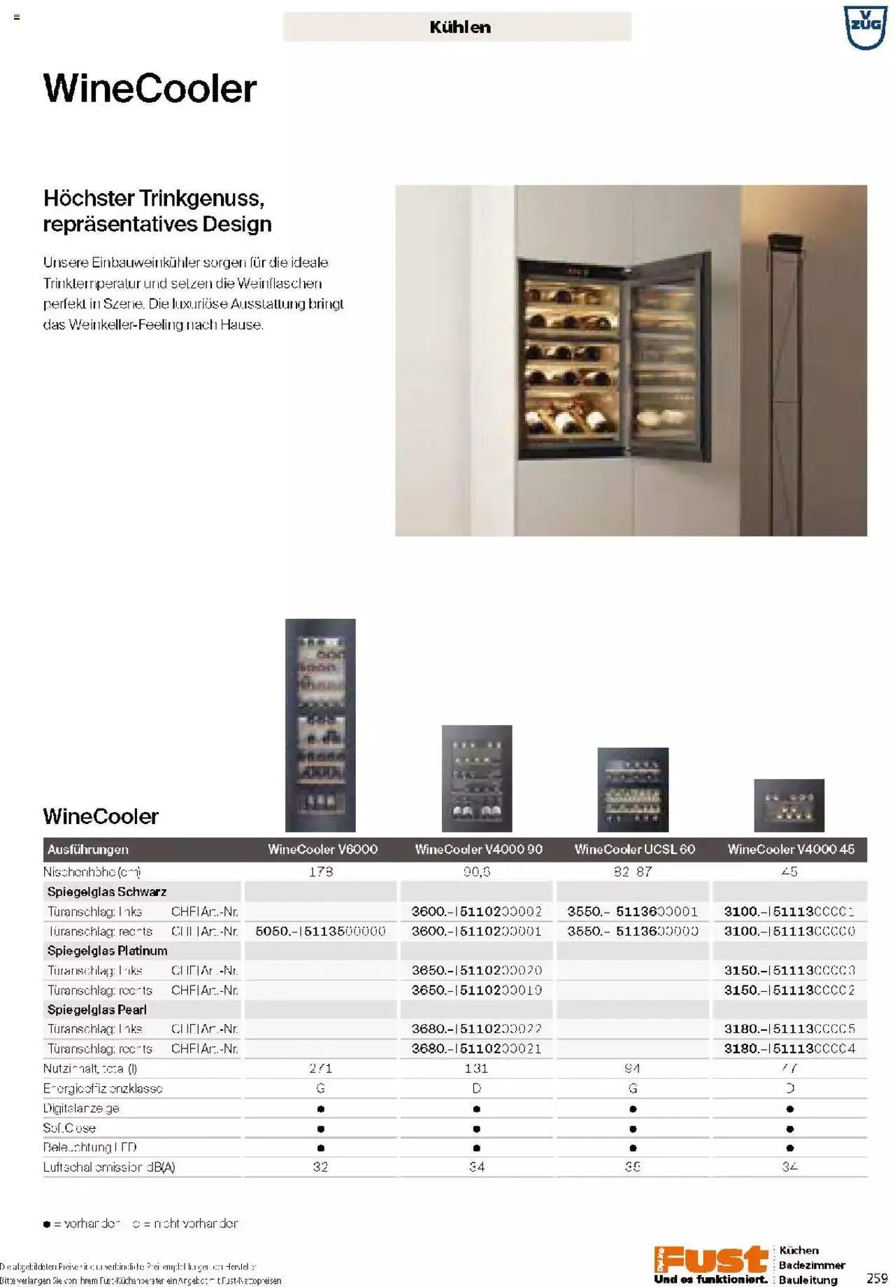 Fust Küchen- und Badezimmerprospekt von 4. März bis 31. Dezember 2024 - Prospekt seite 259
