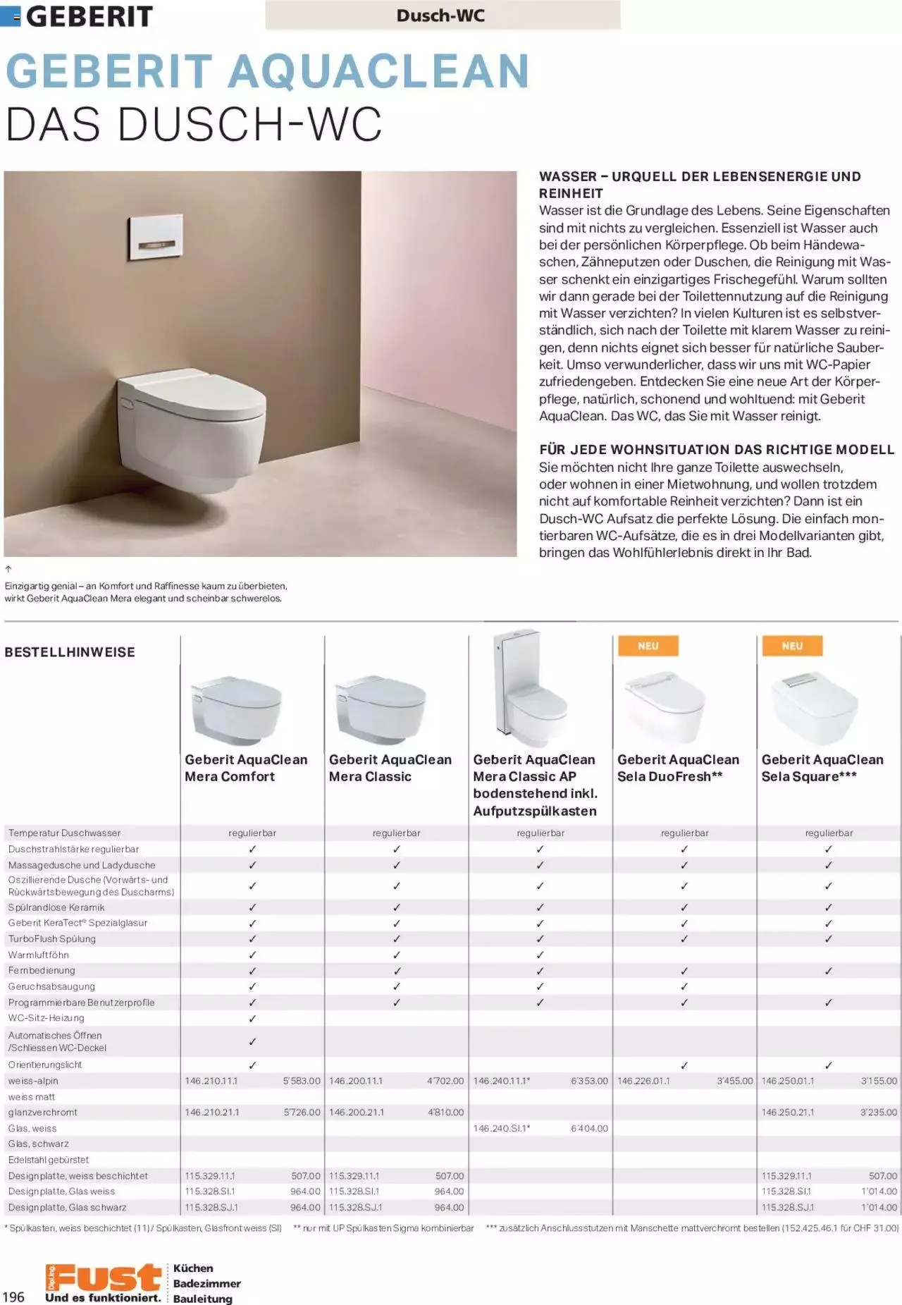 Fust Aktionen Badezimmermagazin von 17. April bis 31. Dezember 2024 - Prospekt seite  196