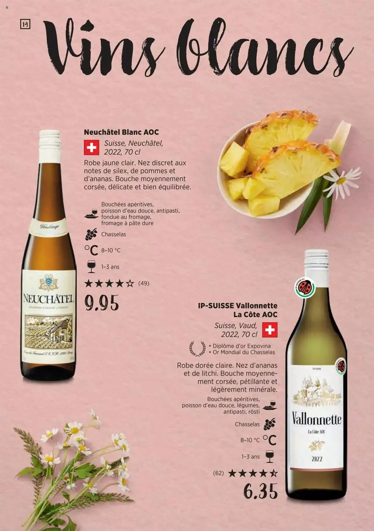 Denner Guide des vins 2023 /2024 FR von 11. September bis 31. Dezember 2024 - Prospekt seite  14