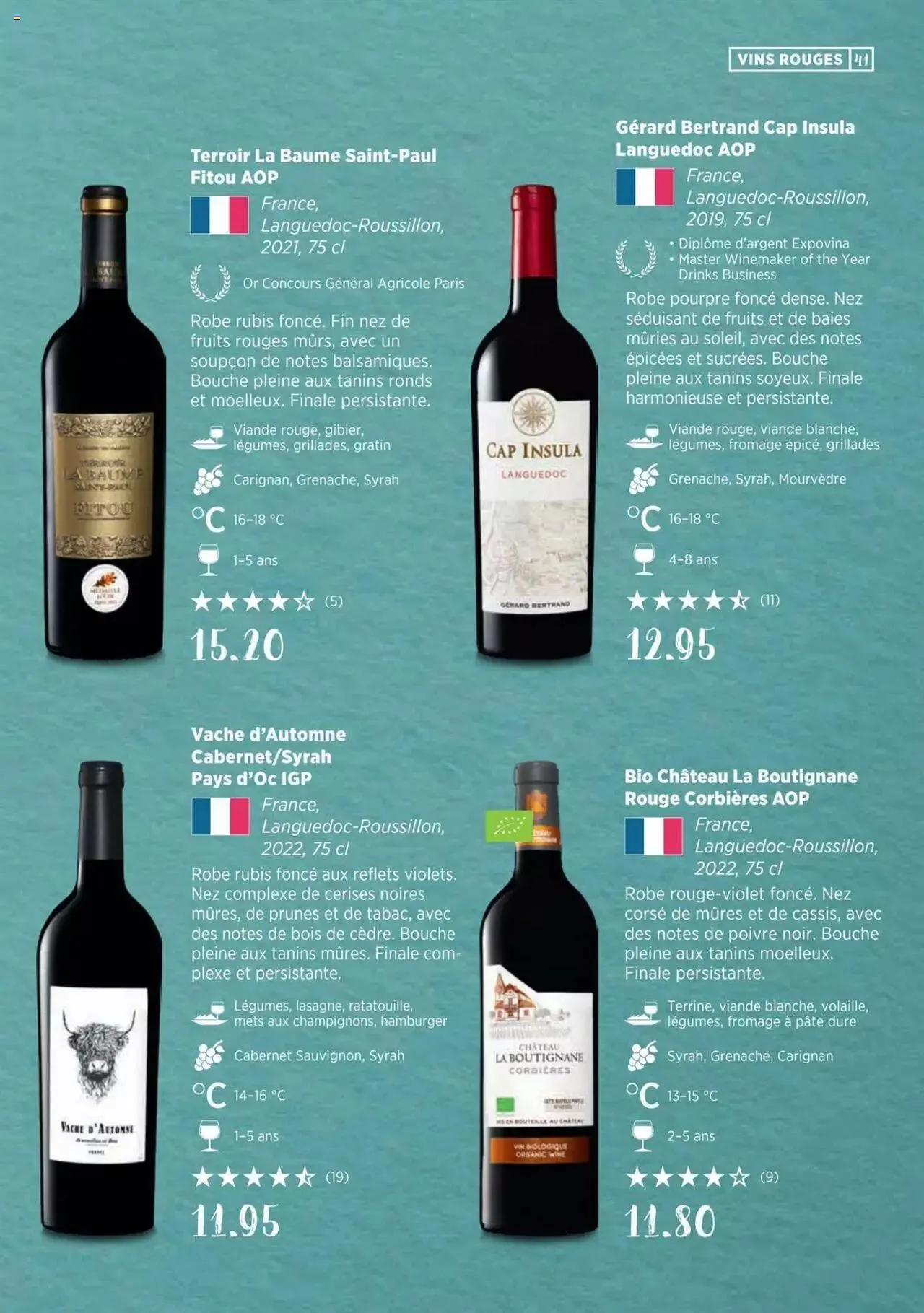 Denner Guide des vins 2023 /2024 FR von 11. September bis 31. Dezember 2024 - Prospekt seite  41