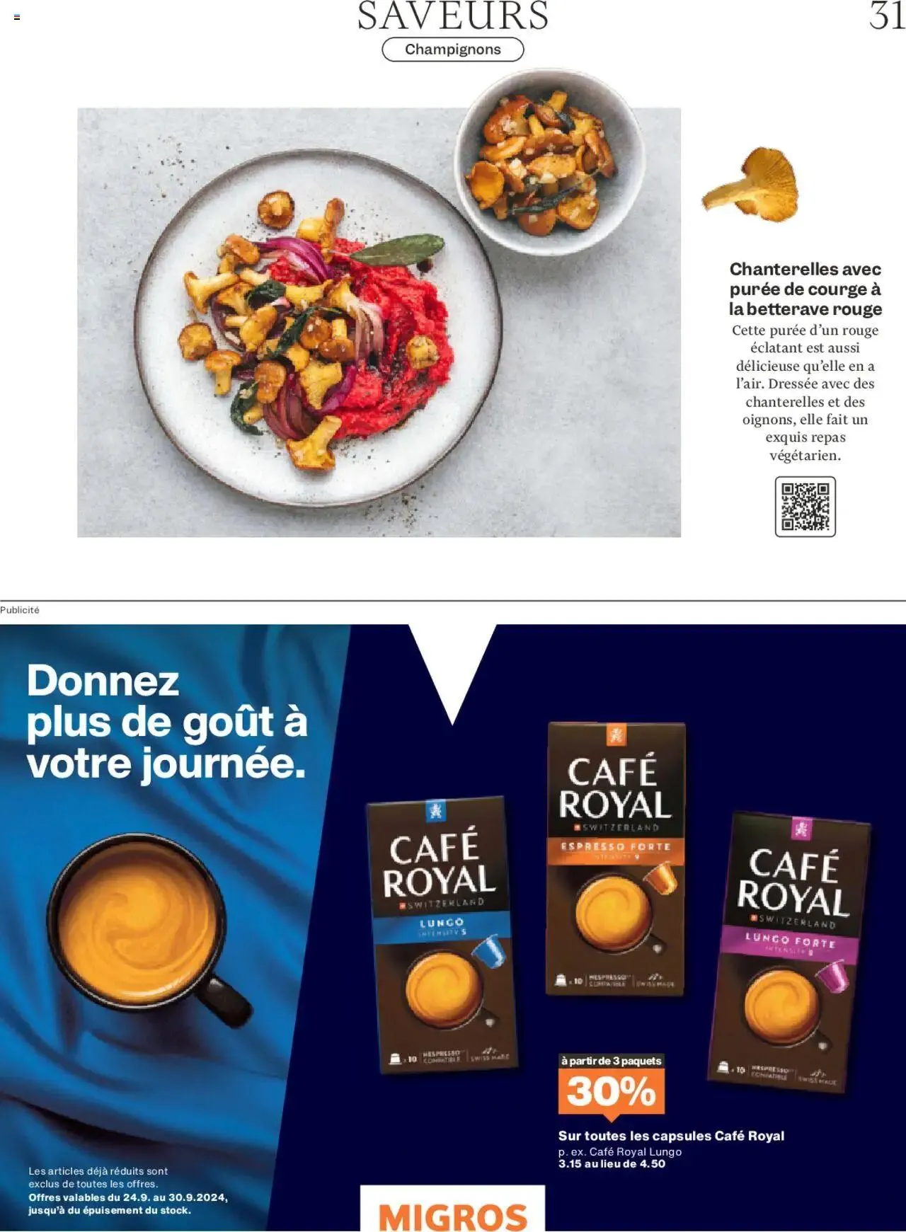 Migros - Magazin FR von 23. September bis 29. September 2024 - Prospekt seite  31