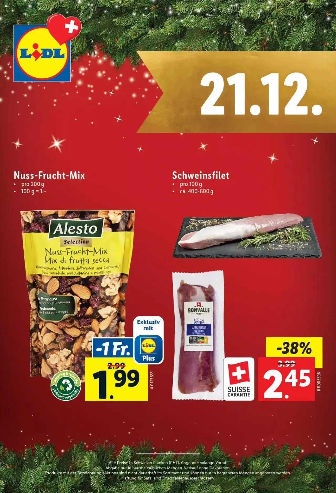 Lidl Aktionen Magische Weihnachtszeit von 1. Dezember bis 24. Dezember 2023 - Prospekt seite 21