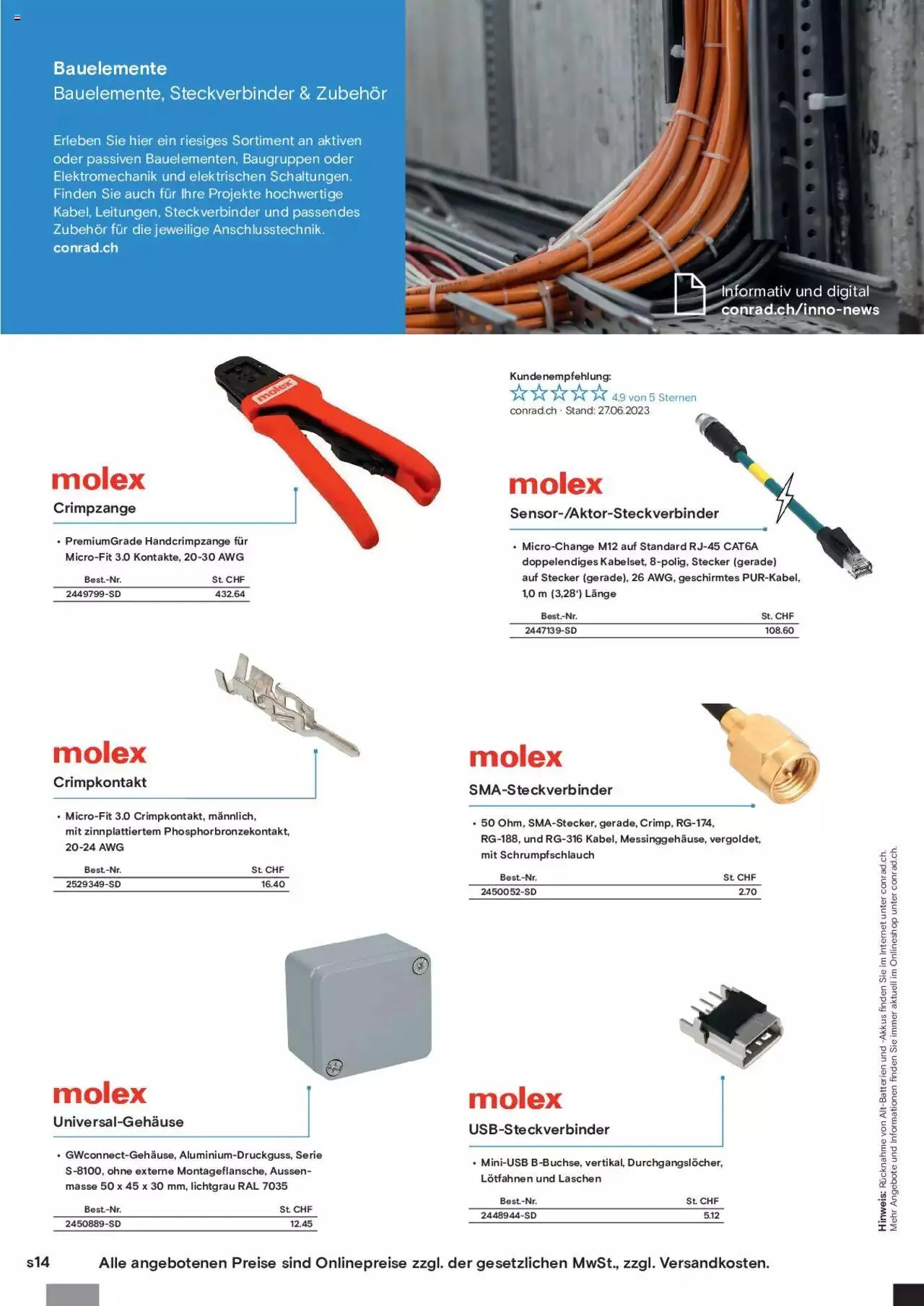 Conrad Innovation-News von 18. Juli bis 31. Dezember 2023 - Prospekt seite  38