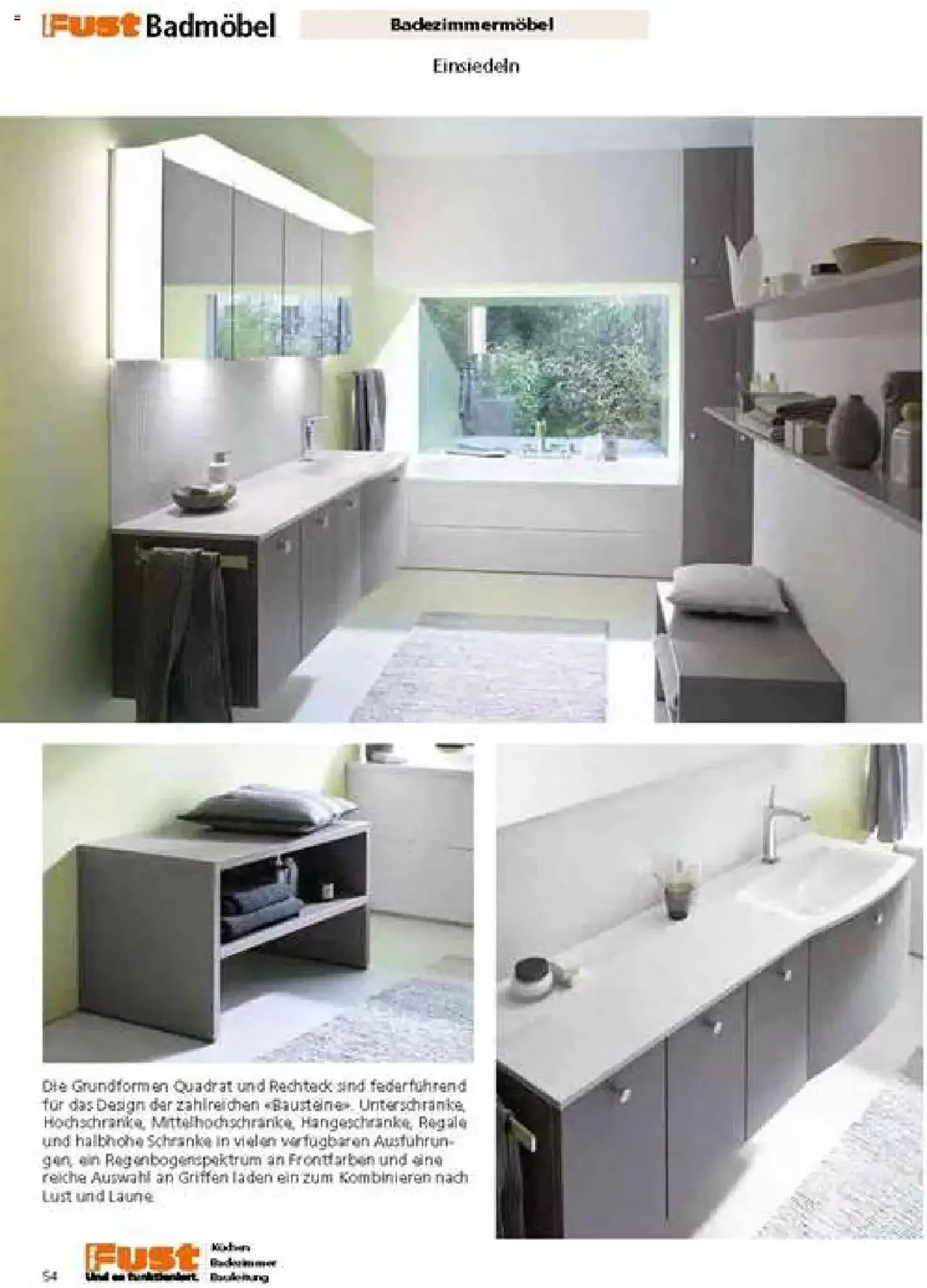 Fust Badezimmermagazin von 17. April bis 31. Dezember 2023 - Prospekt seite 54