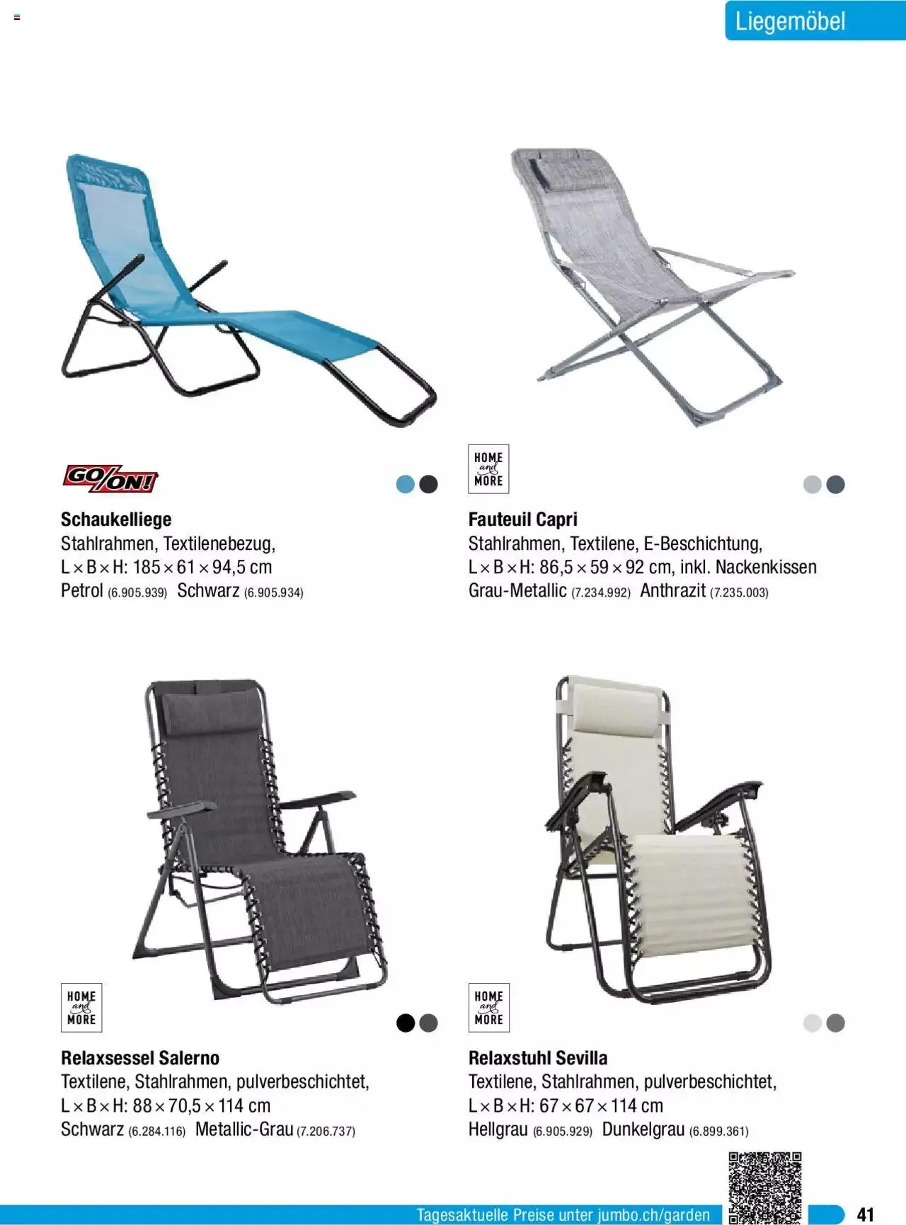 Jumbo Gartenmobelbroschure 2024 von 29. Januar bis 31. Dezember 2024 - Prospekt seite 41