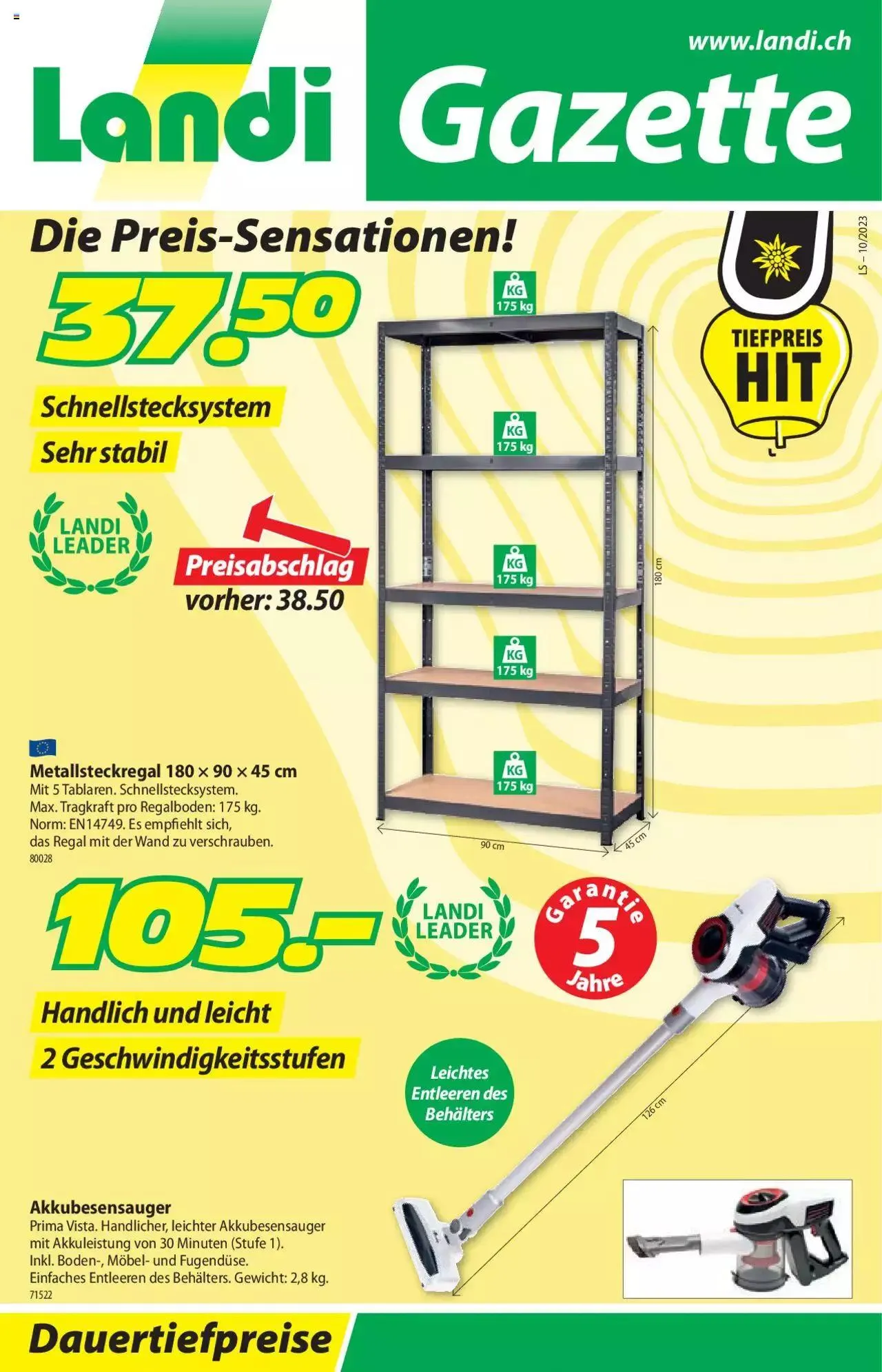 Landi Aktionen von 6. März bis 31. Dezember 2023 - Prospekt seite  1
