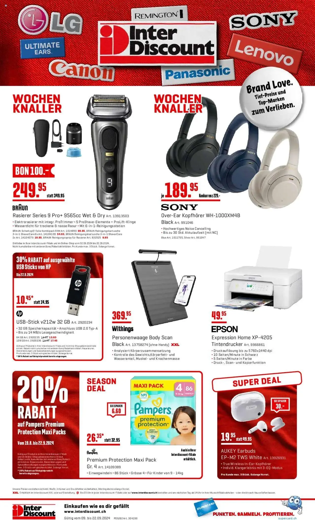 Interdiscount Mobile Prospekt von 9. September bis 22. September 2024 - Prospekt seite  32