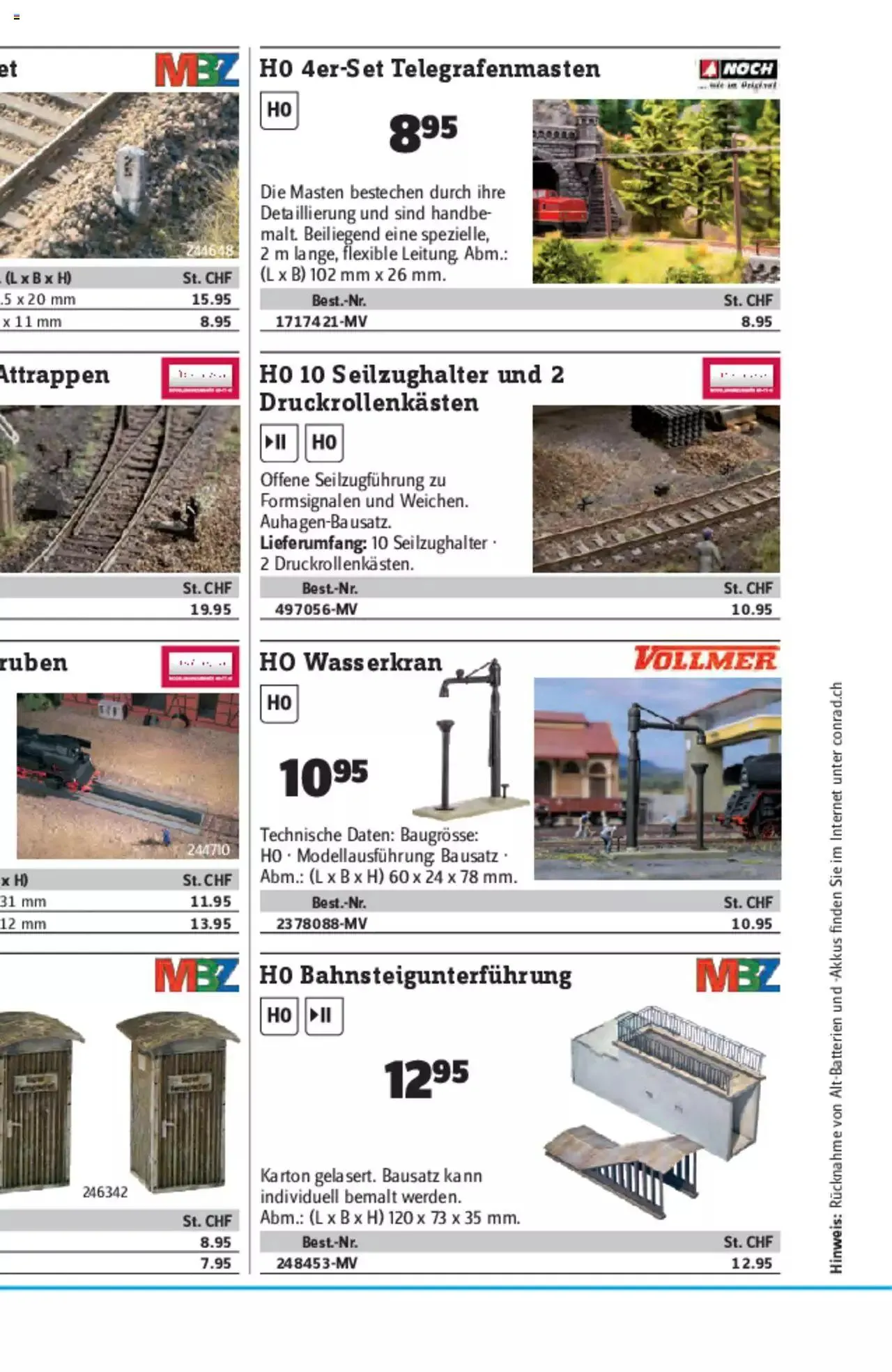 Conrad - Modellbahn Katalog 2022/23 von 5. September bis 31. Dezember 2023 - Prospekt seite  208