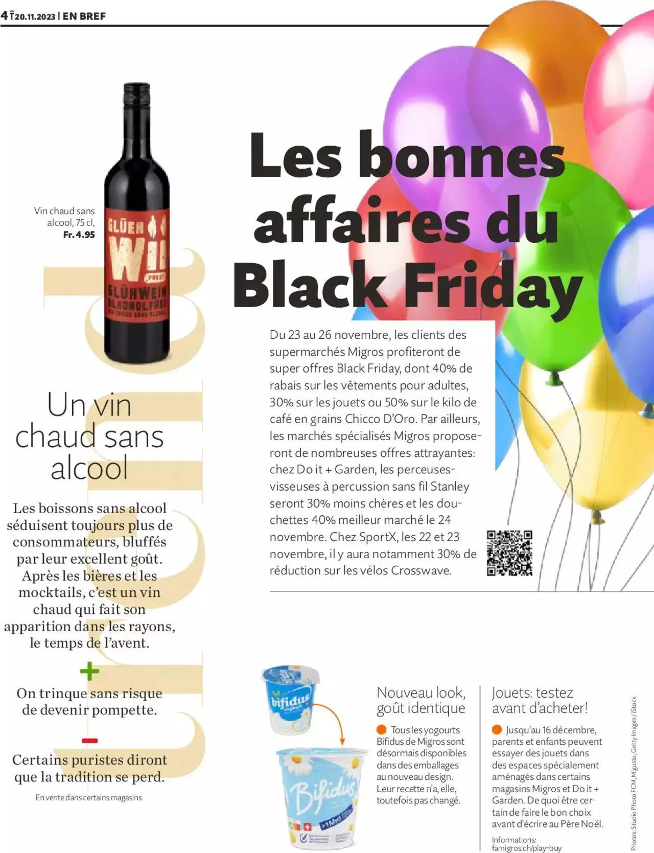 Migros Magazin FR von 20. November bis 31. Dezember 2023 - Prospekt seite 4