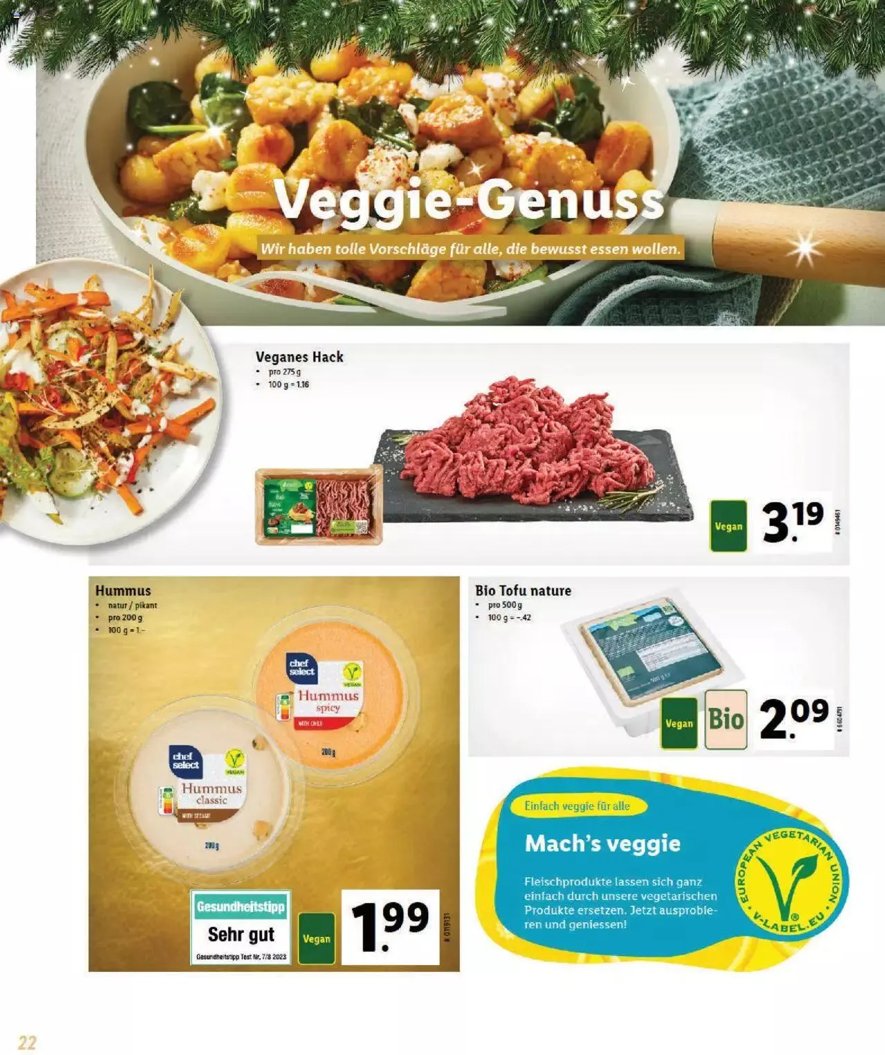 Lidl Magische Weihtnachstzeit von 2. November bis 31. Dezember 2023 - Prospekt seite 22