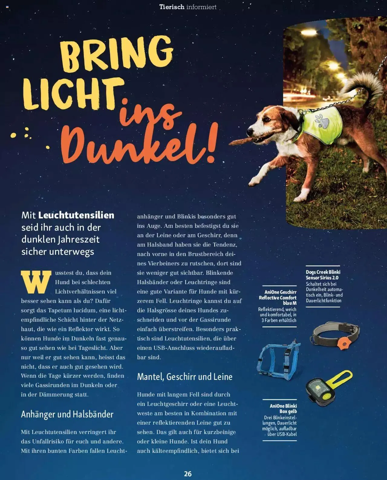 Fressnapf Magazin von 1. September bis 31. Oktober 2023 - Prospekt seite 26