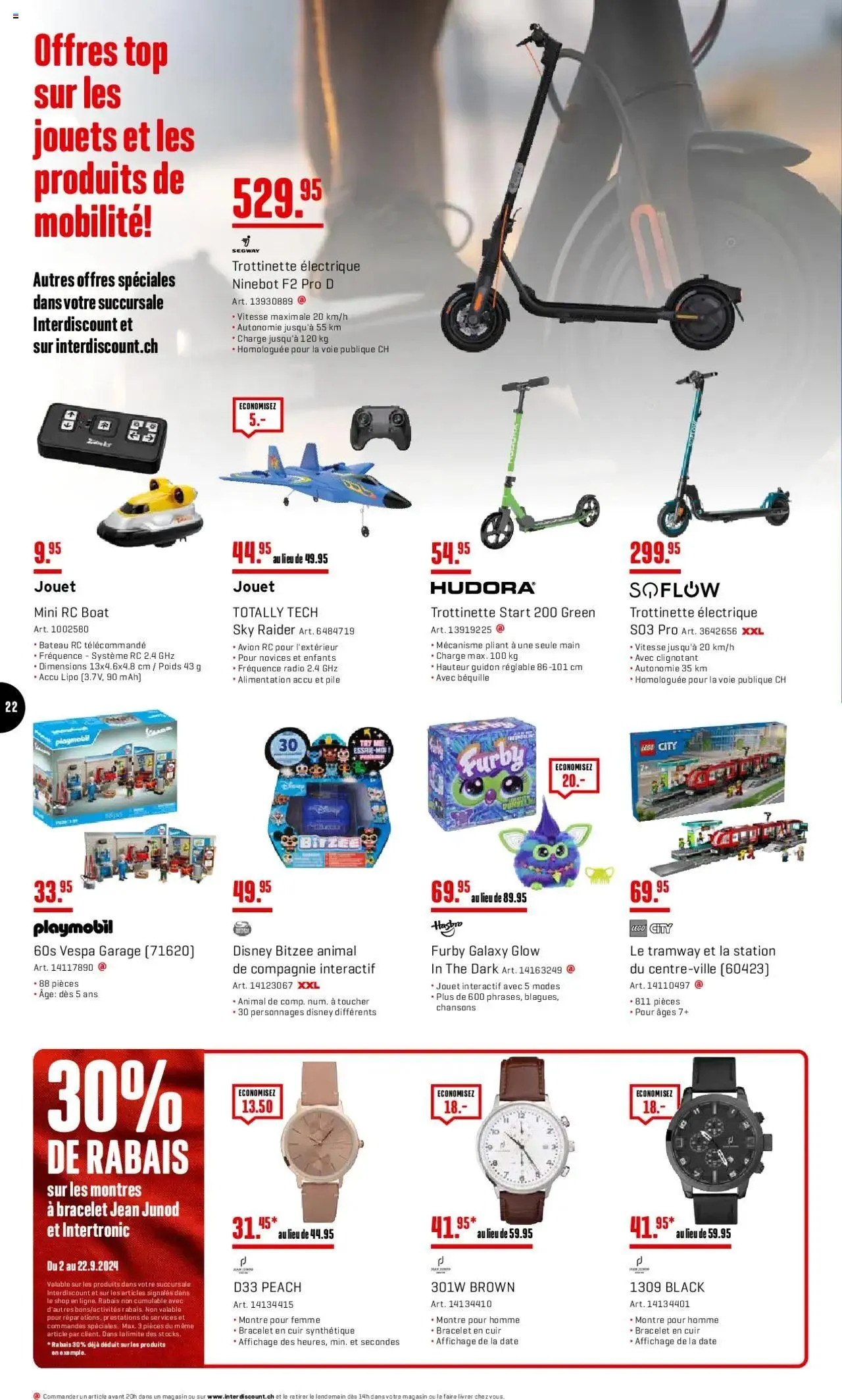Interdiscount Prospectus von 2. September bis 22. September 2024 - Prospekt seite  22