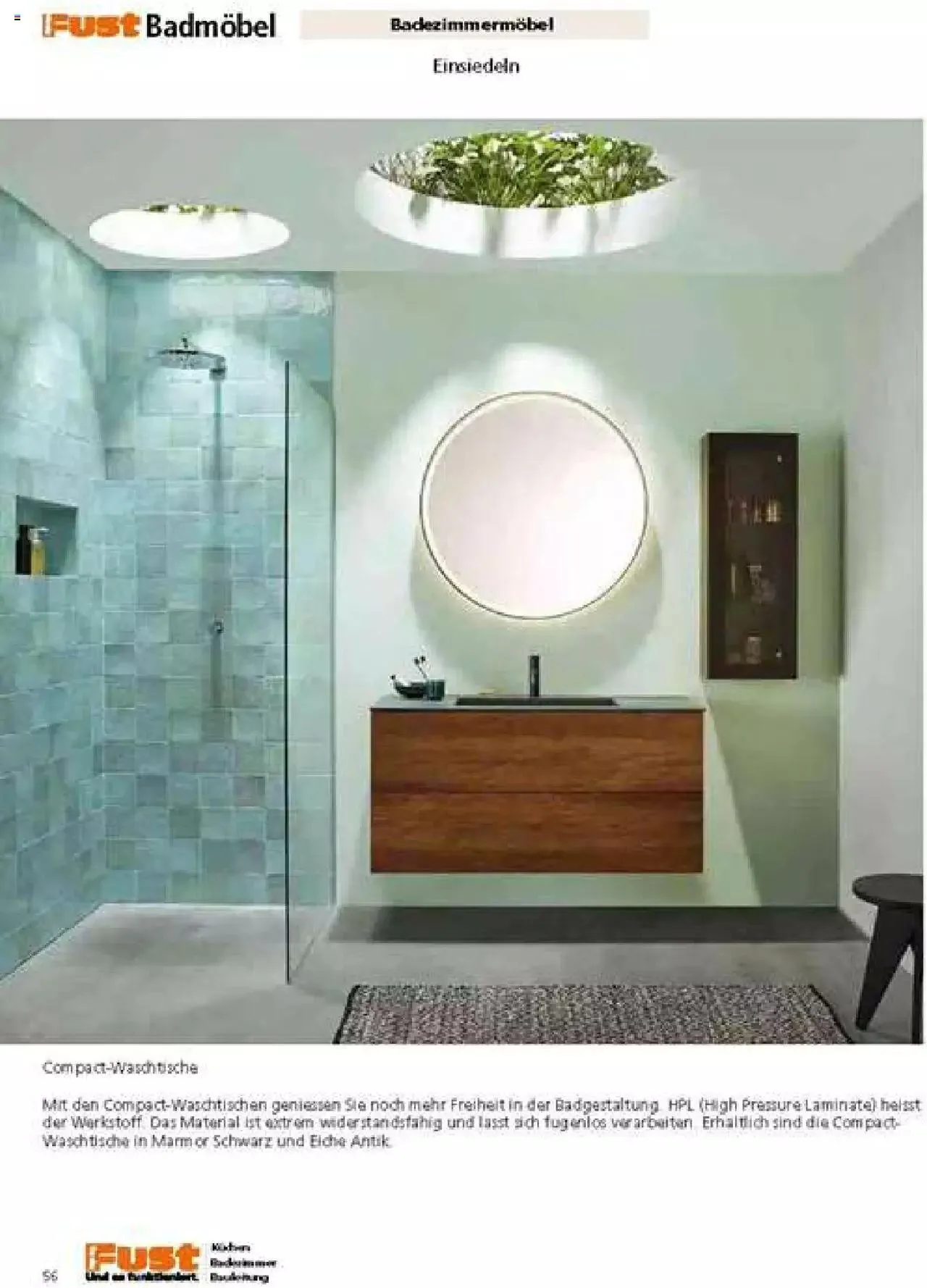 Fust Badezimmermagazin von 17. April bis 31. Dezember 2023 - Prospekt seite  56
