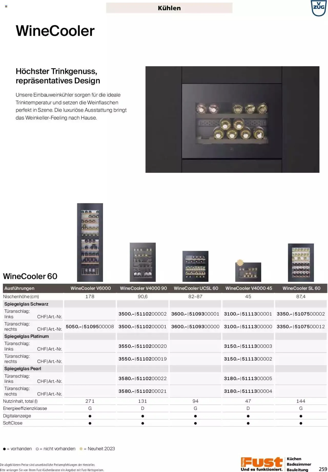 Fust - Küchenmagazin - Riesenauswahl von 22. Februar bis 31. Dezember 2023 - Prospekt seite  259