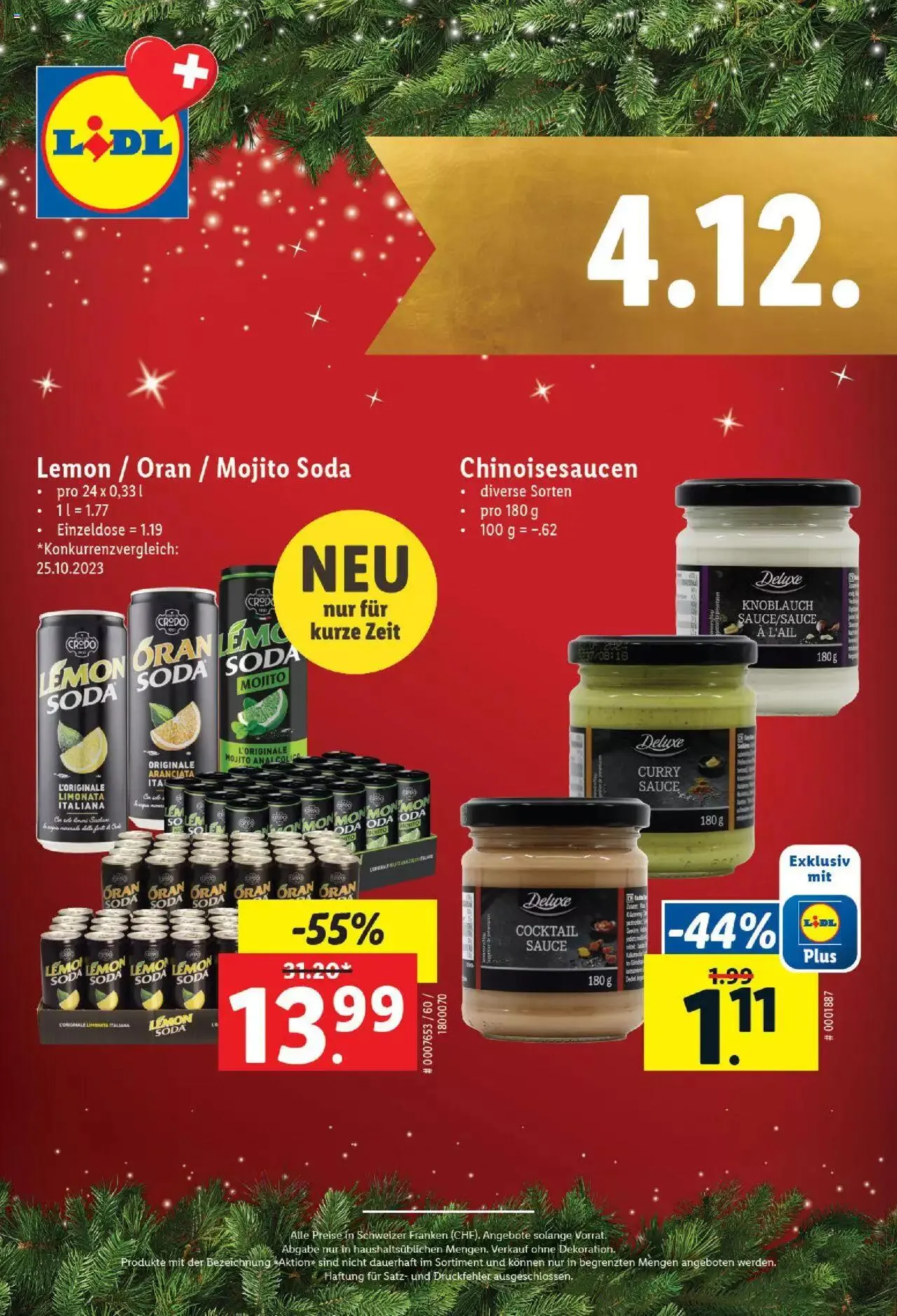 Lidl Aktionen Magische Weihnachtszeit von 1. Dezember bis 24. Dezember 2023 - Prospekt seite 4