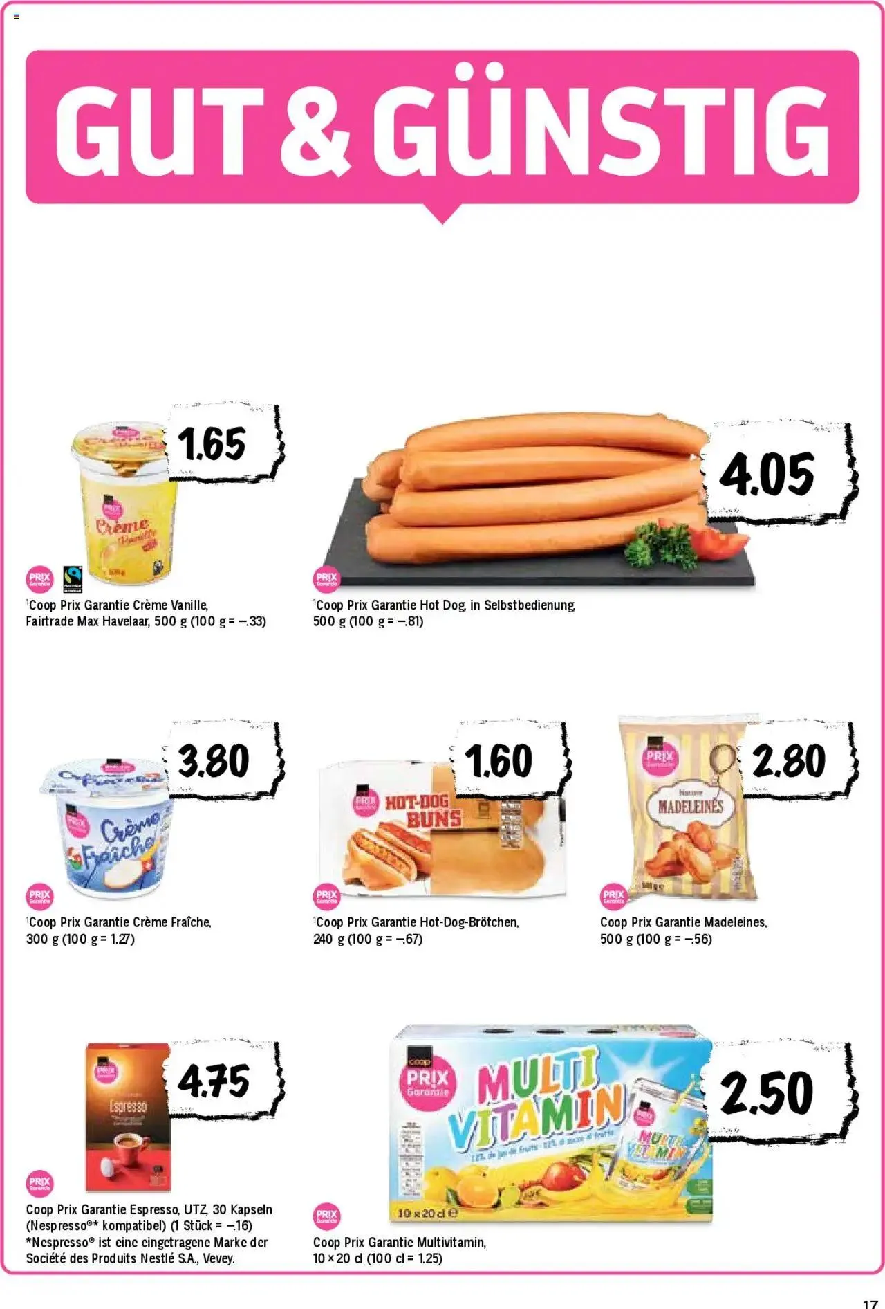 Coop Aktionen von 6. August bis 11. August 2024 - Prospekt seite  17