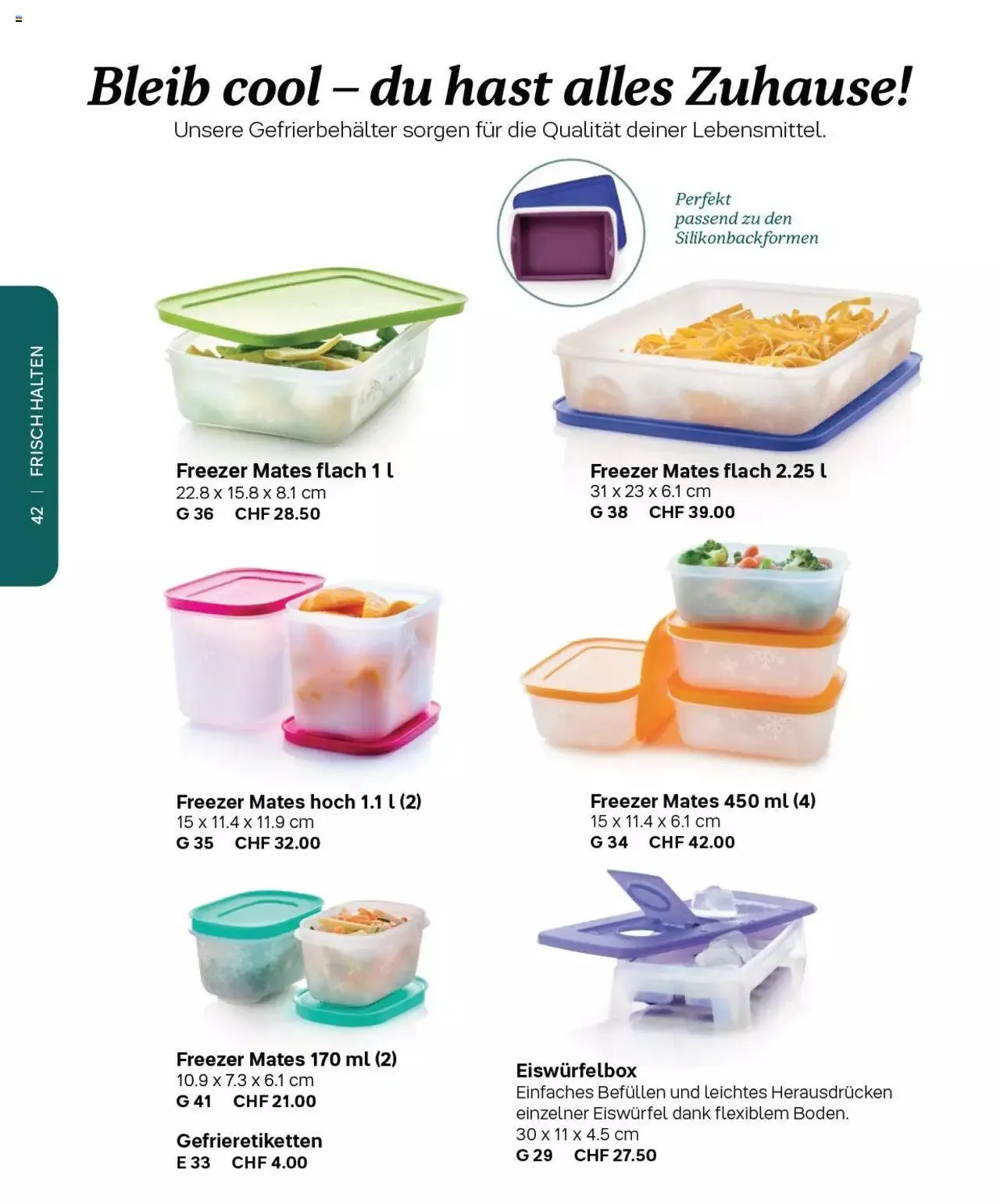 Tupperware - Herbst / Winter 2022-23 von 1. September bis 31. Dezember 2023 - Prospekt seite  42