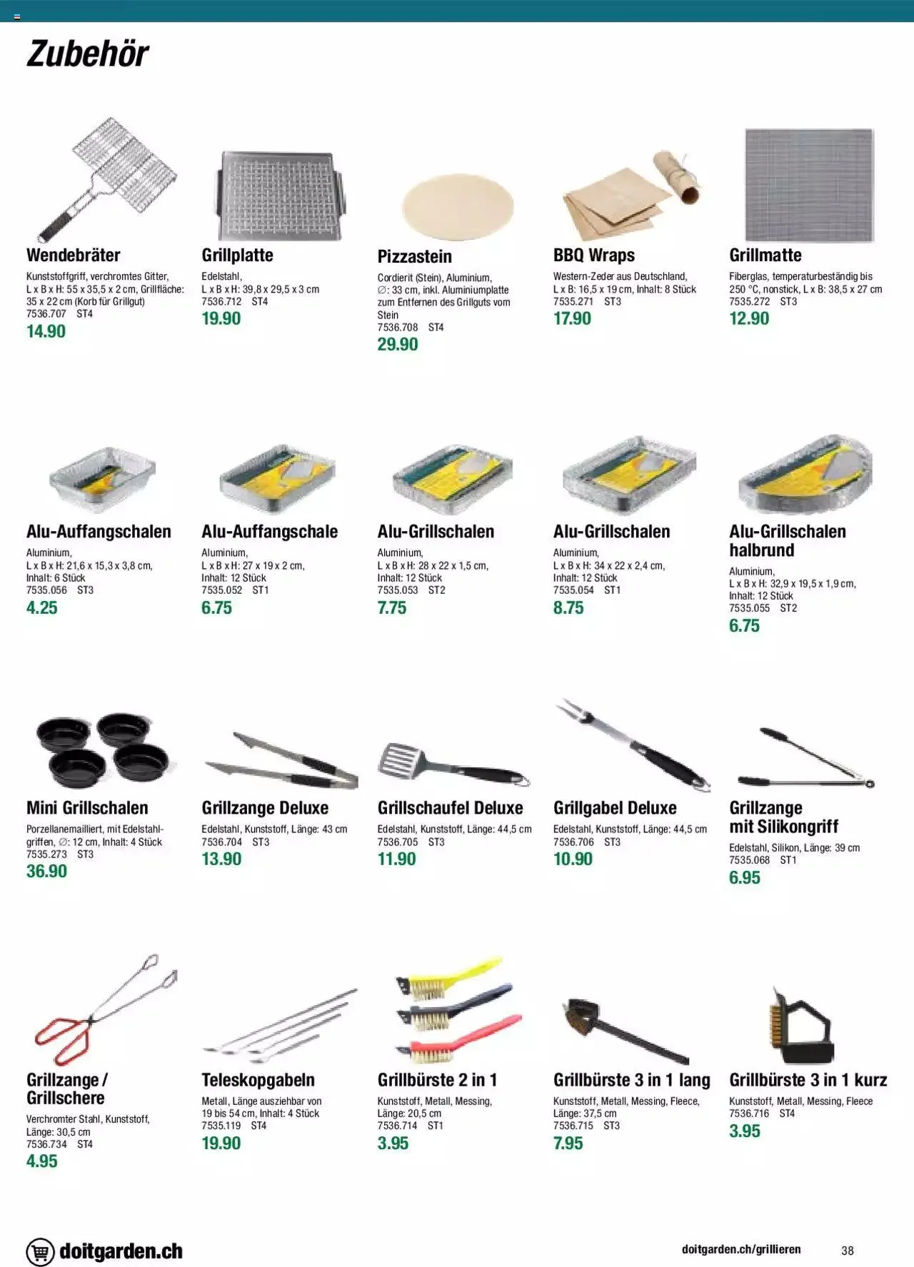 DO IT+GARDEN MIGROS Aktionen Grill von 26. Februar bis 31. Dezember 2024 - Prospekt seite 38