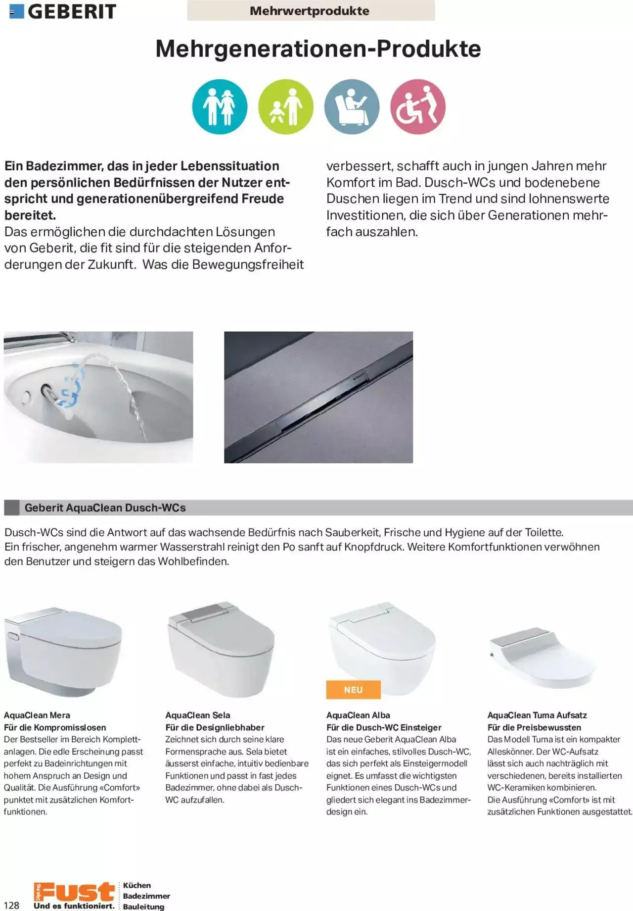 Fust Aktionen Badezimmermagazin von 17. April bis 31. Dezember 2024 - Prospekt seite  128
