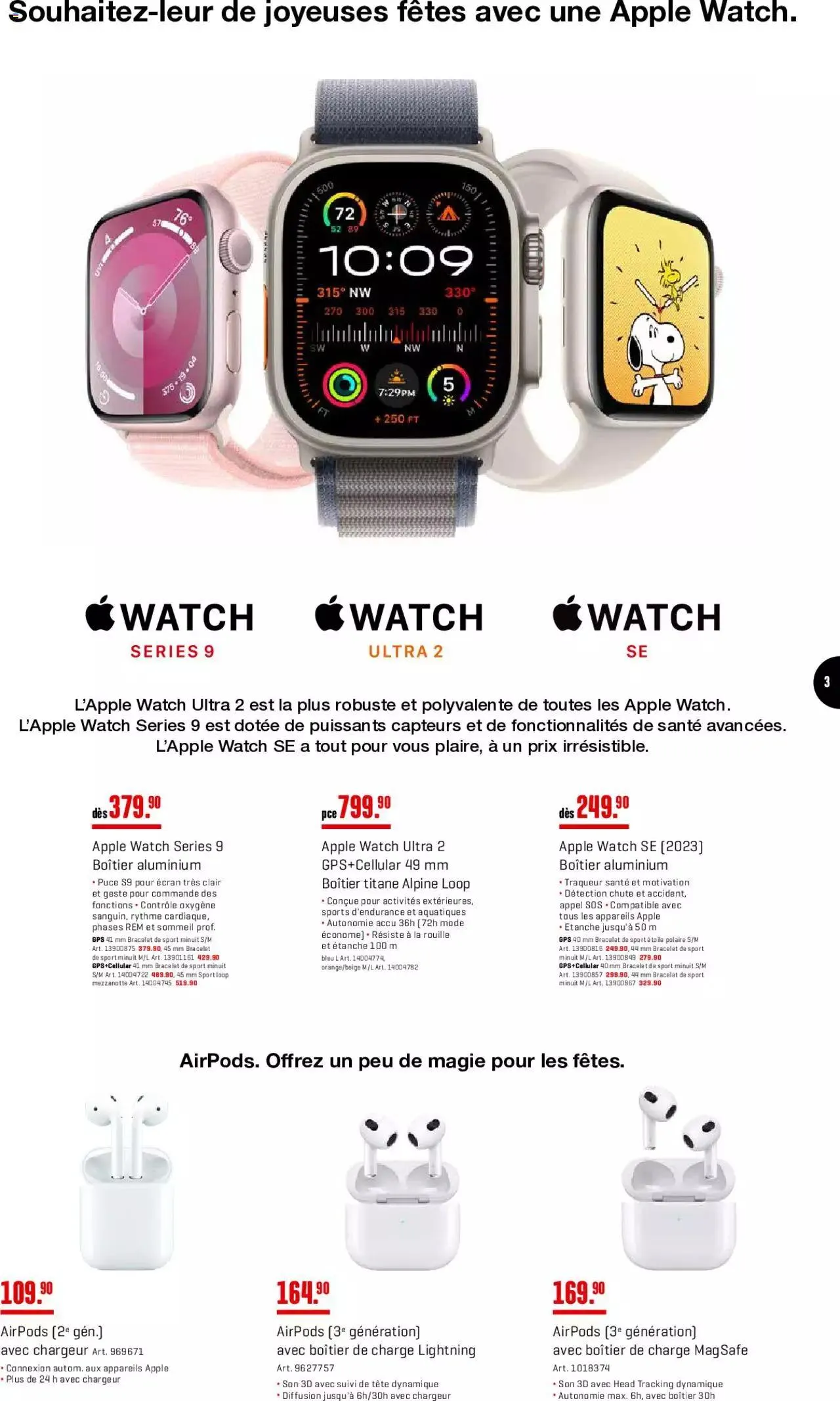 Interdiscount Aktionen FR von 4. Dezember bis 24. Dezember 2023 - Prospekt seite 3