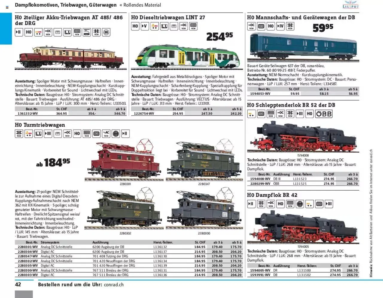 Conrad - Modellbahn 2021/22 von 1. Januar bis 31. Dezember 2023 - Prospekt seite 44