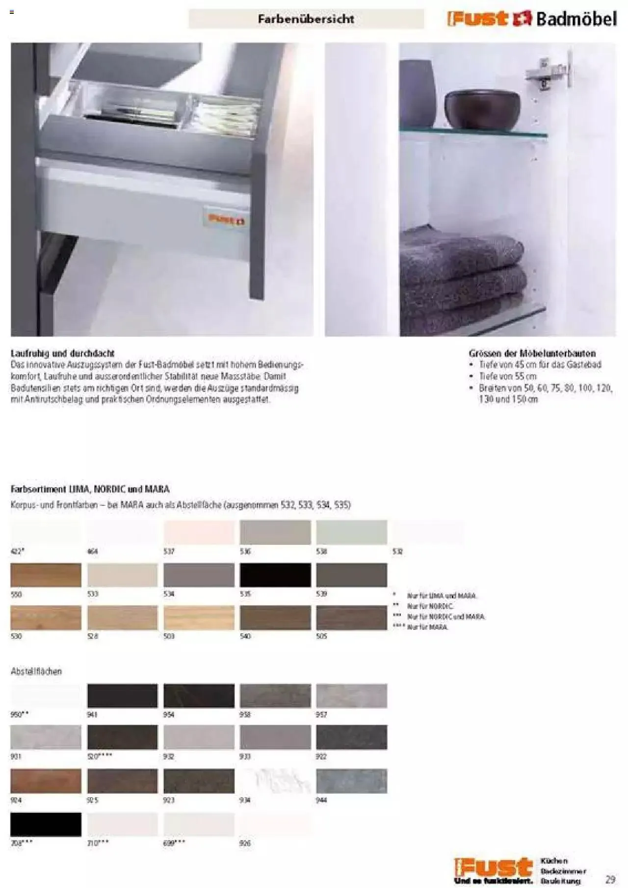 Fust Badezimmermagazin von 17. April bis 31. Dezember 2023 - Prospekt seite  29