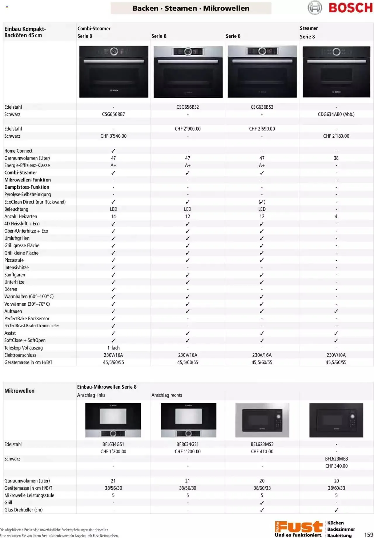 Fust - Küchenmagazin - Riesenauswahl von 22. Februar bis 31. Dezember 2023 - Prospekt seite 159