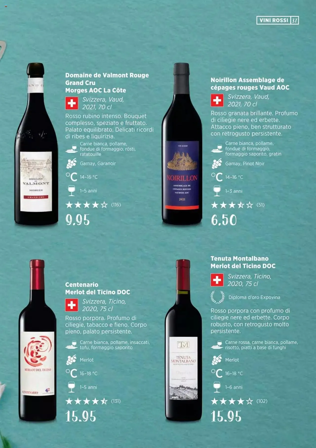 Denner Guida dei vini 2023 / 2024 IT von 11. September bis 31. Dezember 2023 - Prospekt seite  37