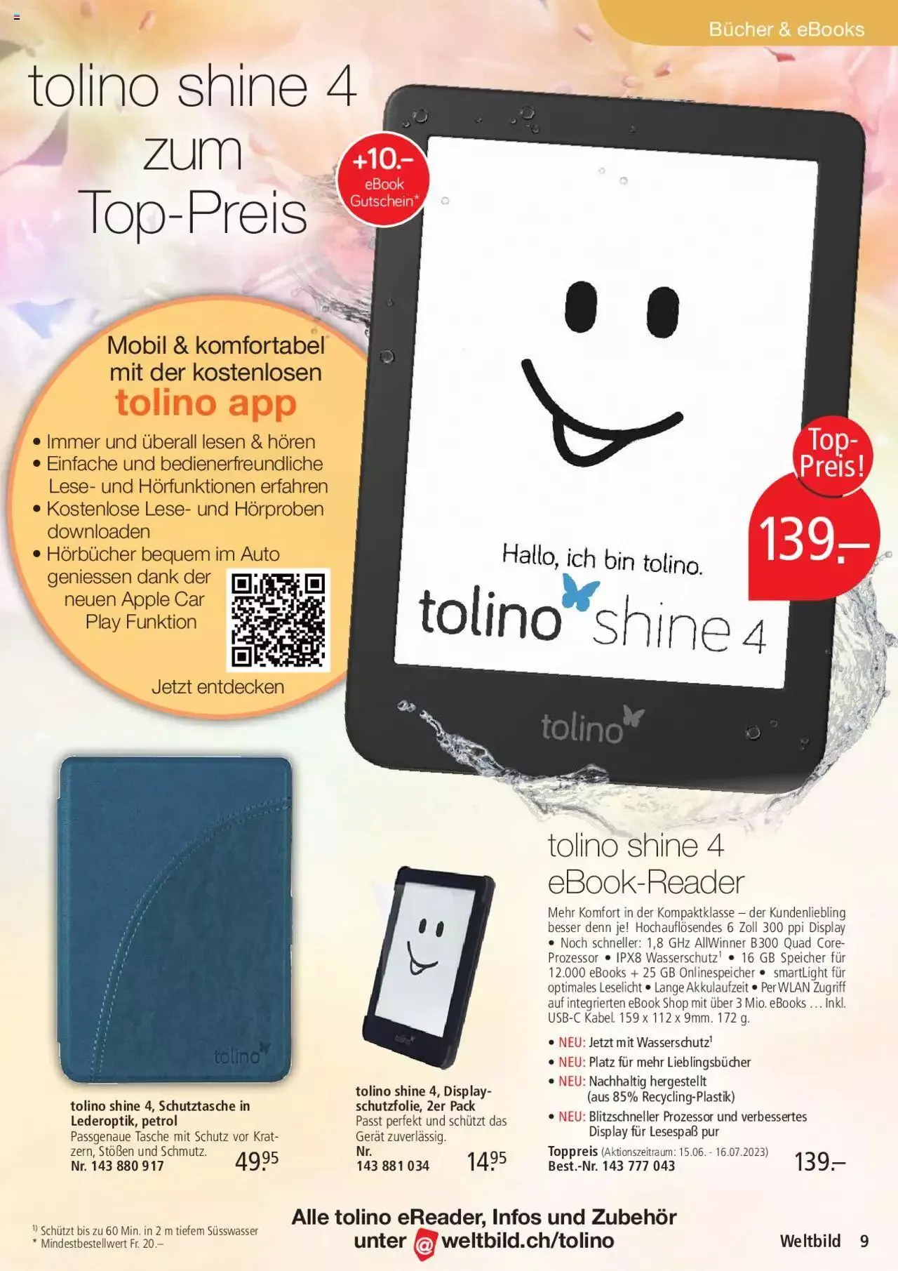 Weltbild Aktionen von 1. Juli bis 31. Juli 2023 - Prospekt seite 9