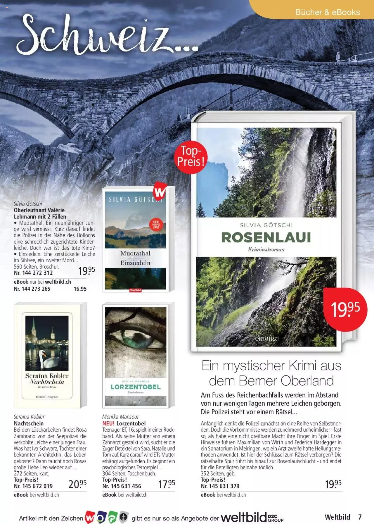 Weltbild Aktionen von 1. Juli bis 31. Juli 2023 - Prospekt seite 7