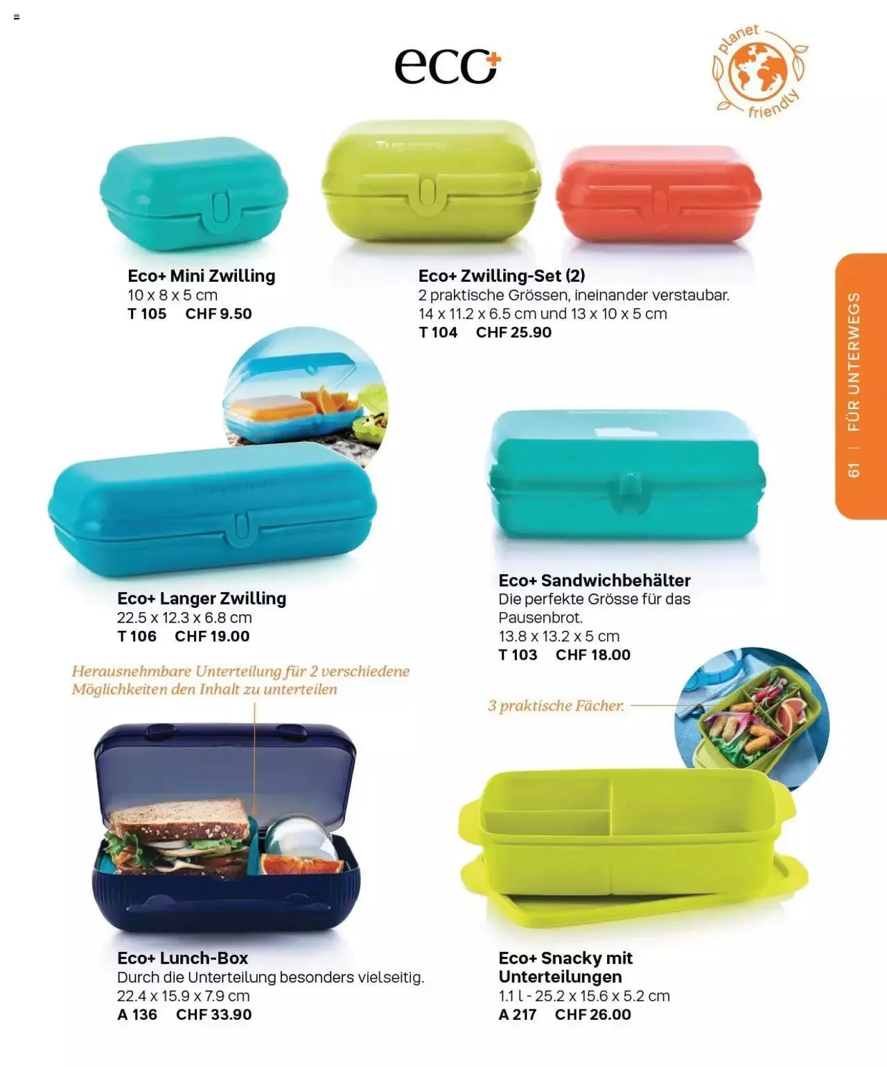 Tupperware - Herbst / Winter 2022-23 von 1. September bis 31. Dezember 2023 - Prospekt seite  61