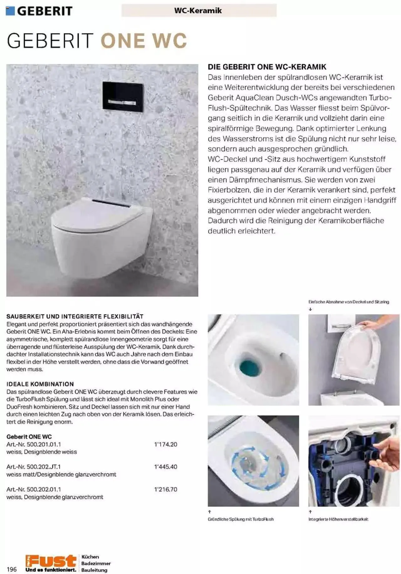 Fust Badezimmermagazin von 17. April bis 31. Dezember 2023 - Prospekt seite 196