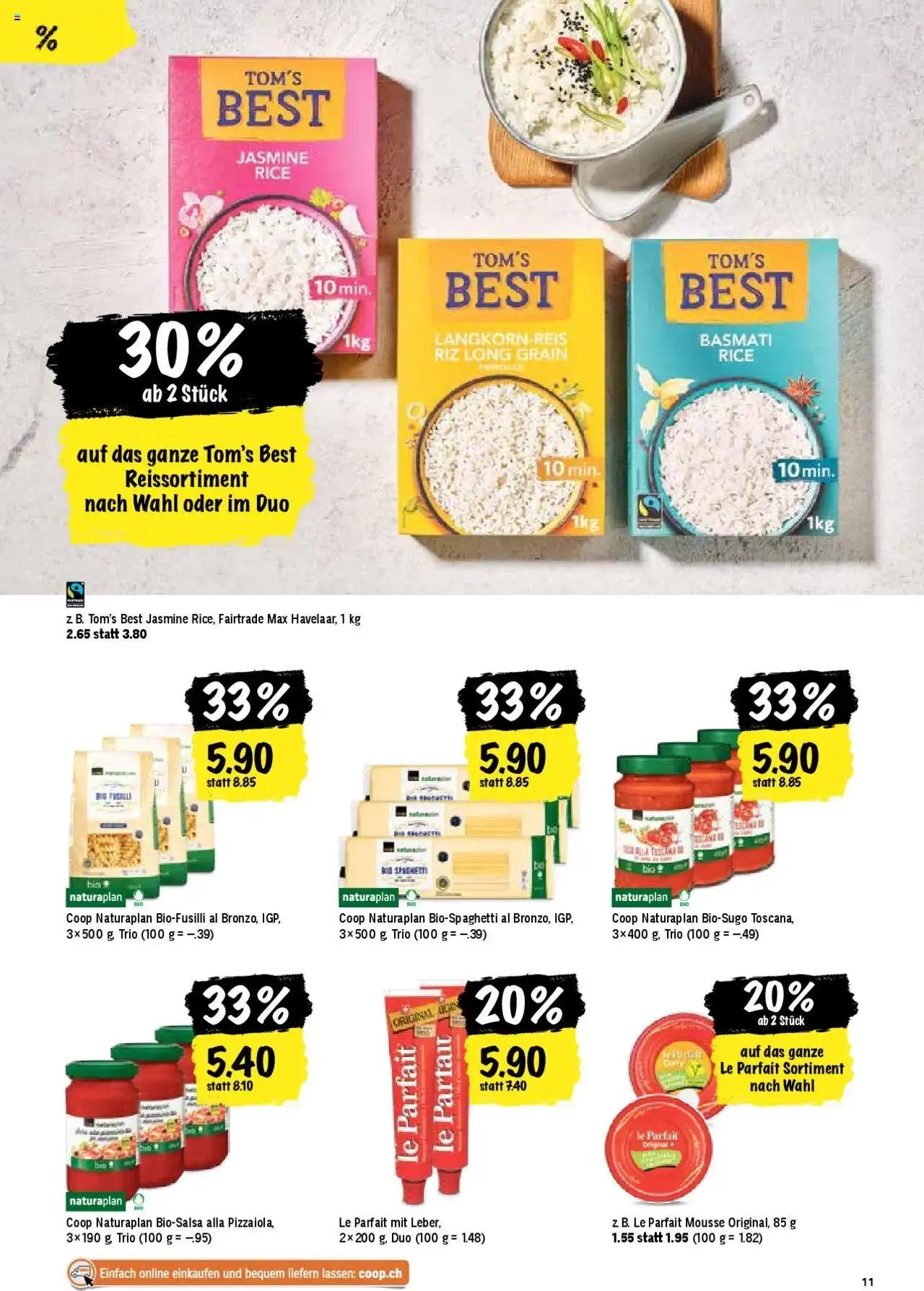 Coop Aktionen von 6. August bis 11. August 2024 - Prospekt seite  11