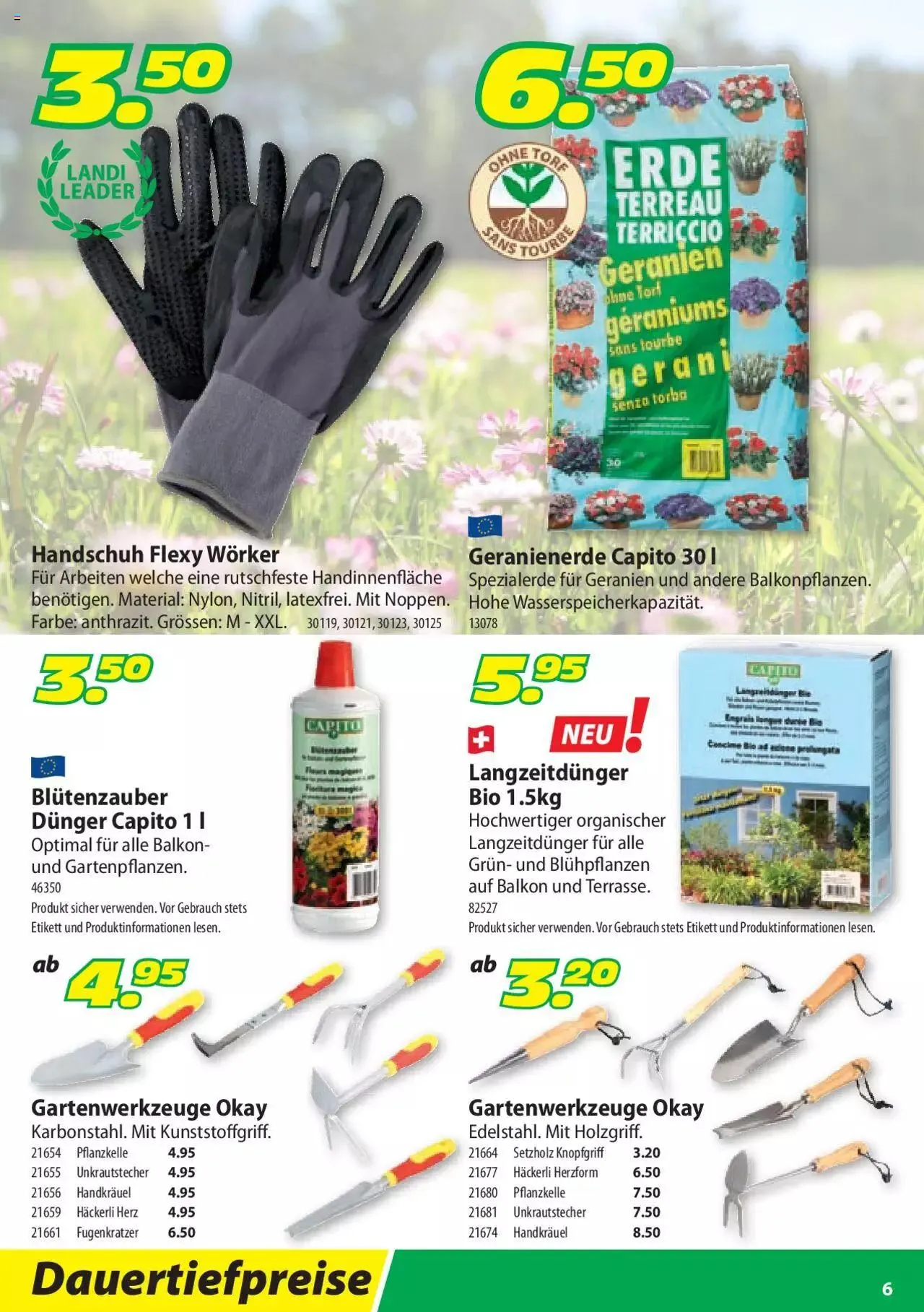 Landi - Geranien 2022 von 20. April bis 31. Dezember 2023 - Prospekt seite 6