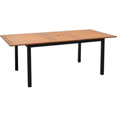 Tisch Holz/Alu 150/200cm