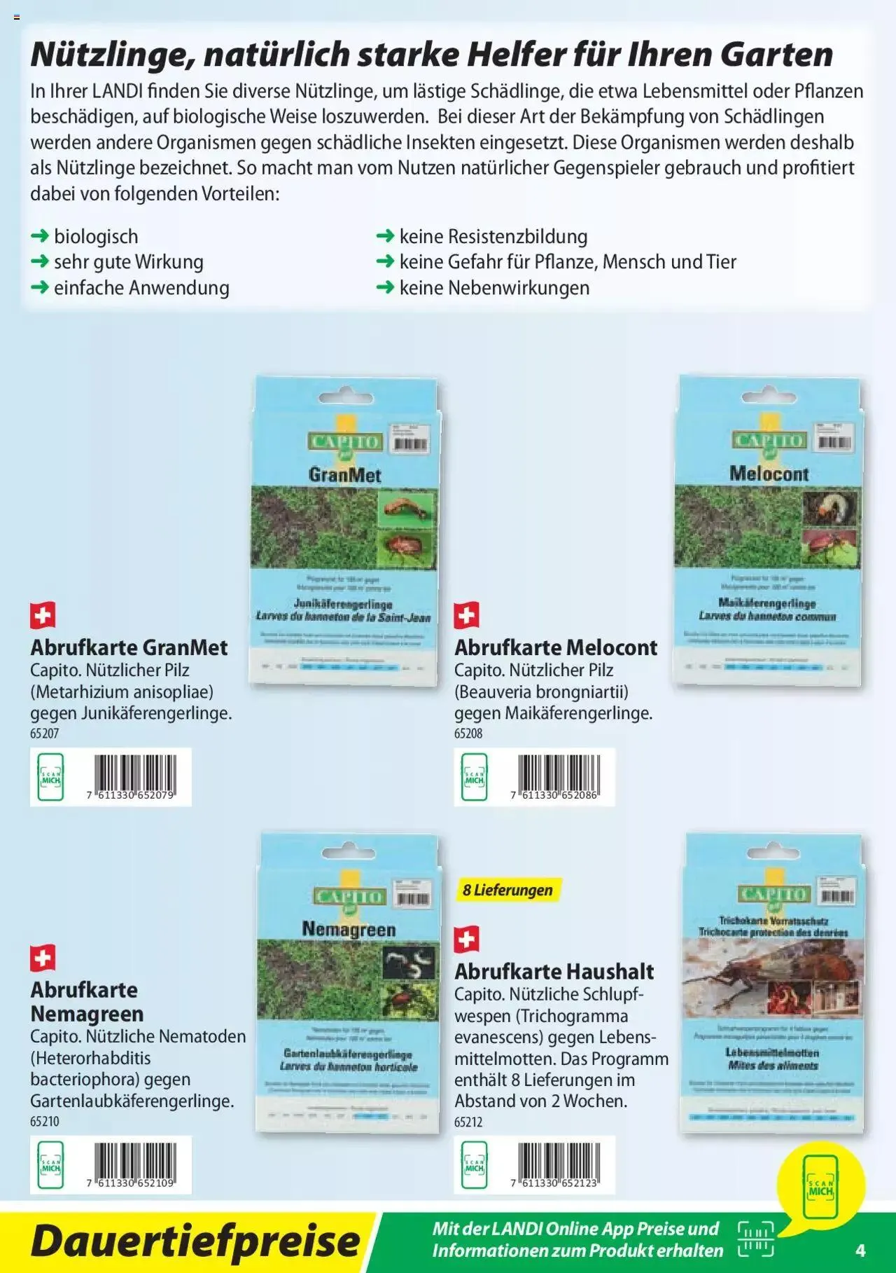 Landi Pflanzenschutz und Dünger 2023 von 7. März bis 31. Dezember 2023 - Prospekt seite  4