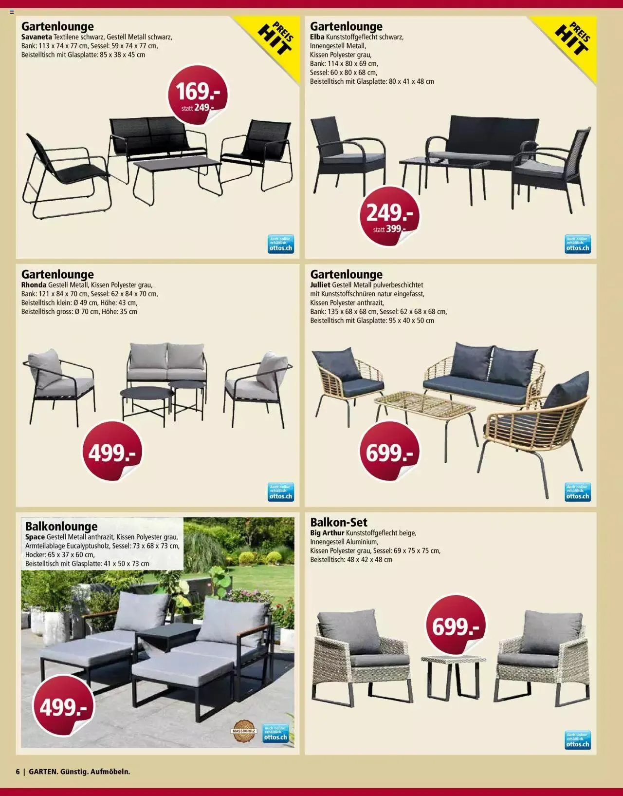 Otto's Gartenmöbel Spezial von 8. März bis 31. Dezember 2023 - Prospekt seite  6