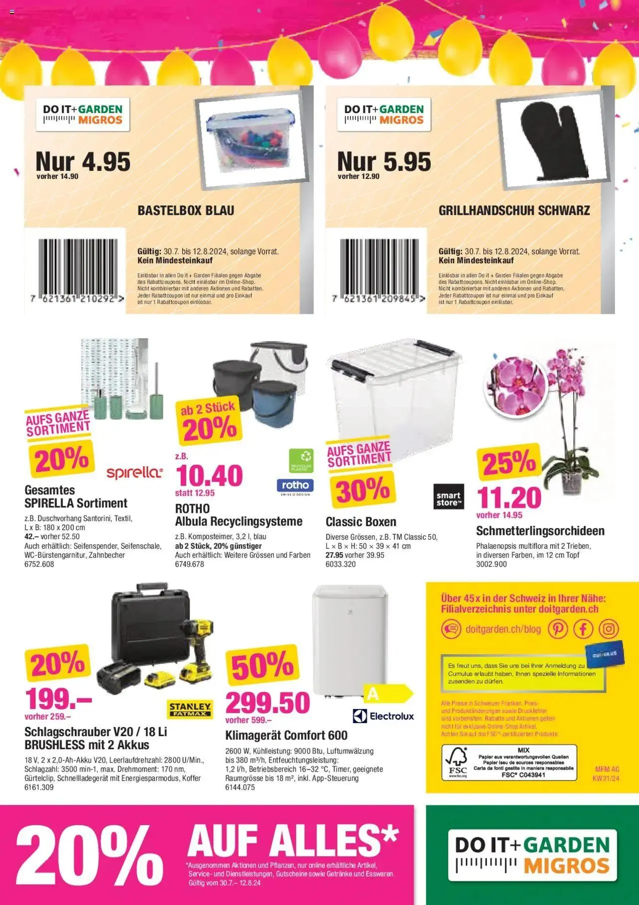 DO IT+GARDEN MIGROS Aktionen von 30. Juli bis 12. August 2024 - Prospekt seite  12